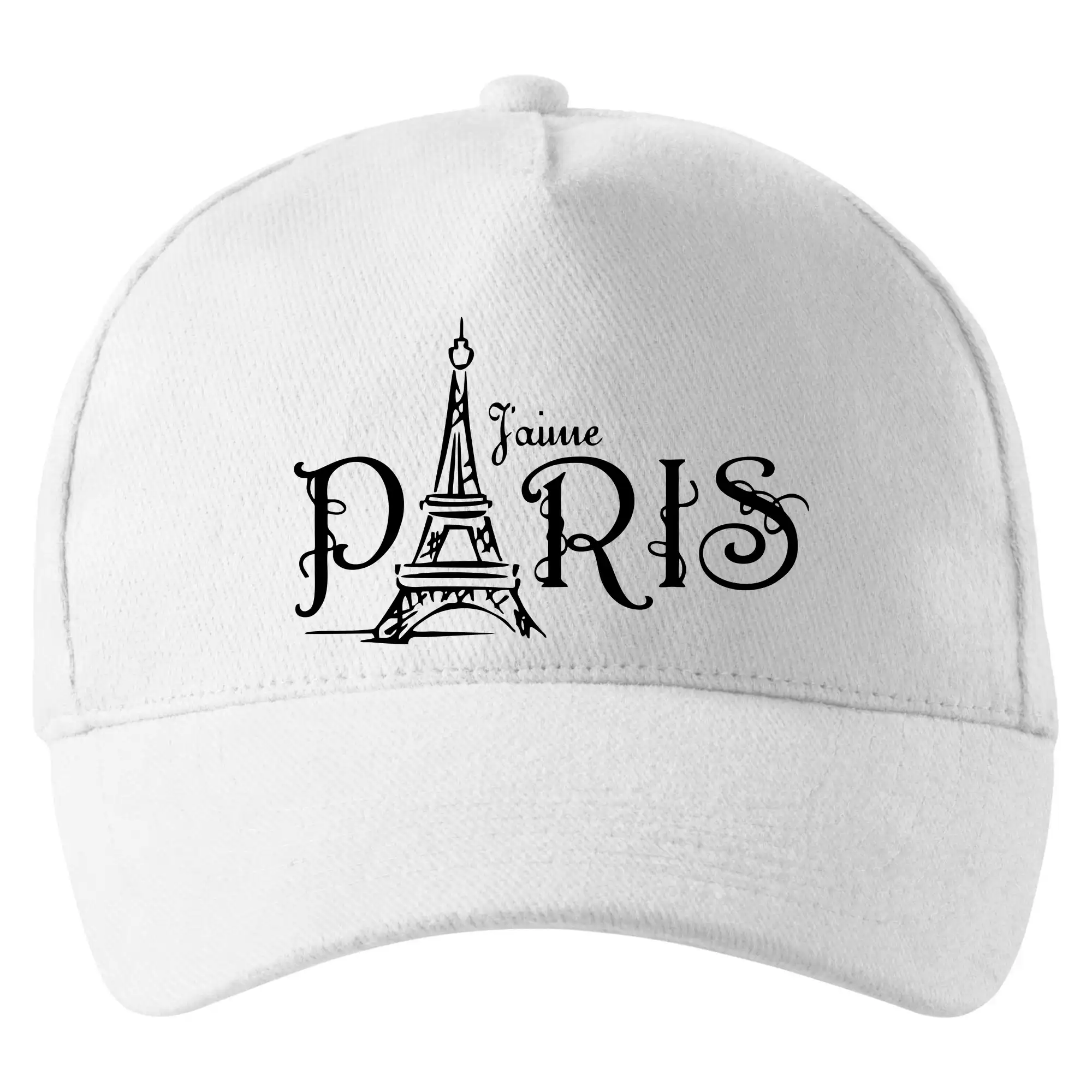 Tričká Francúzsko - Paris nápis Eiffelovka rovný - Šiltovka so zahnutým šiltom a mosaznou sponou