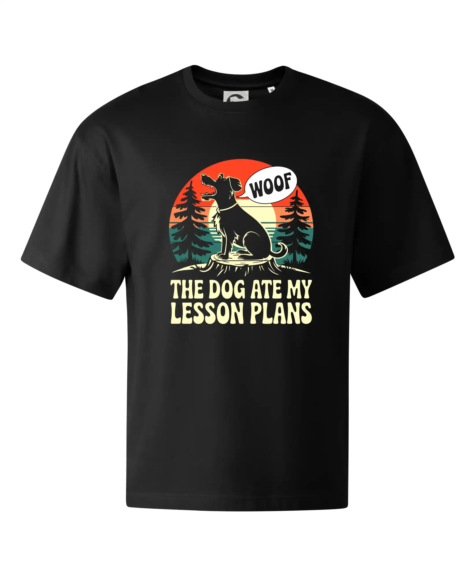 Tričká na ukončenie štúdia - The Dog Ate My Lesson Plans - Stage unisex - OVERSIZE