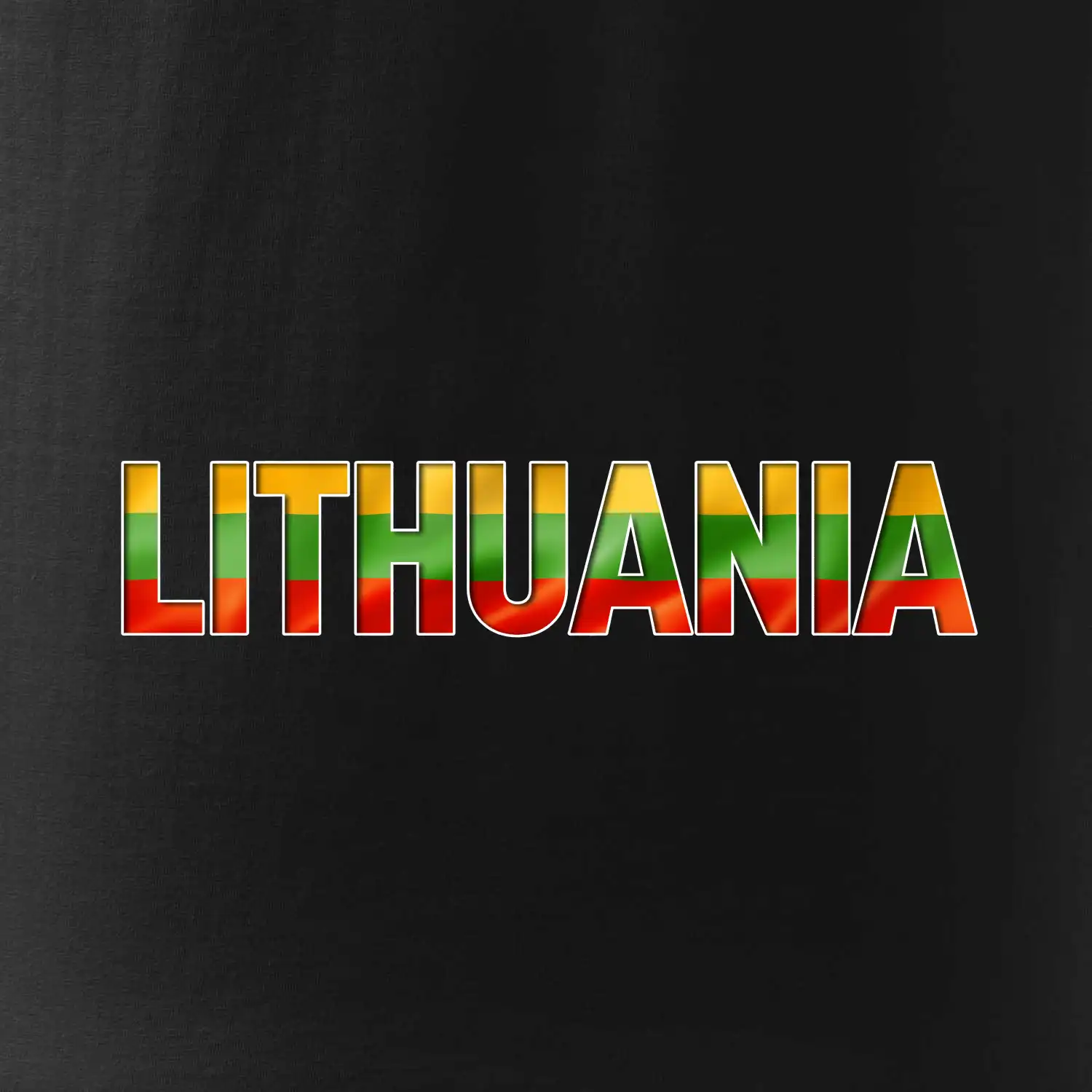 Lithuania - nápis vlajka