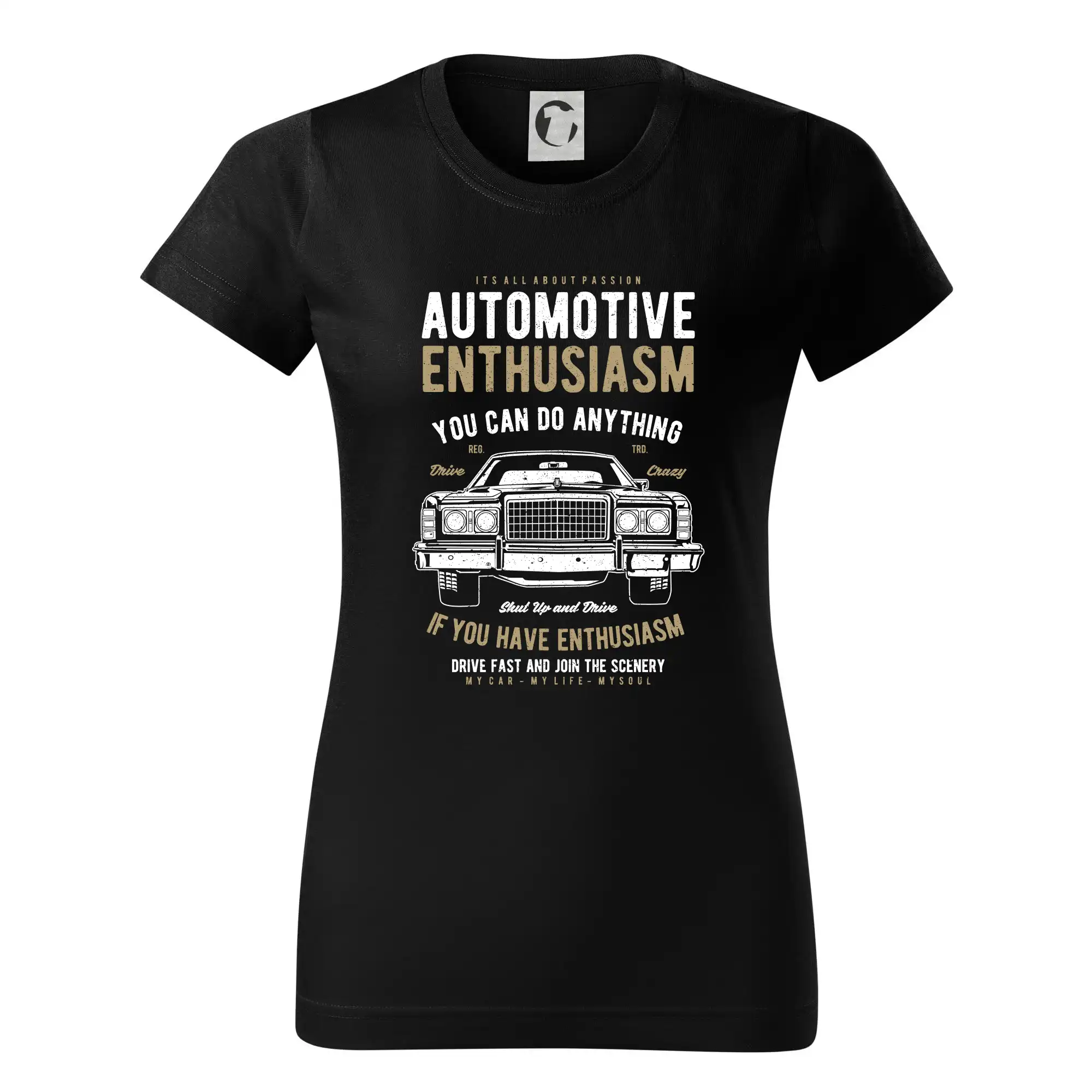 Auto tričká - Automotive Enthusiasm - Dámske tričko basic - ľahko voľnejšie a dlhšie