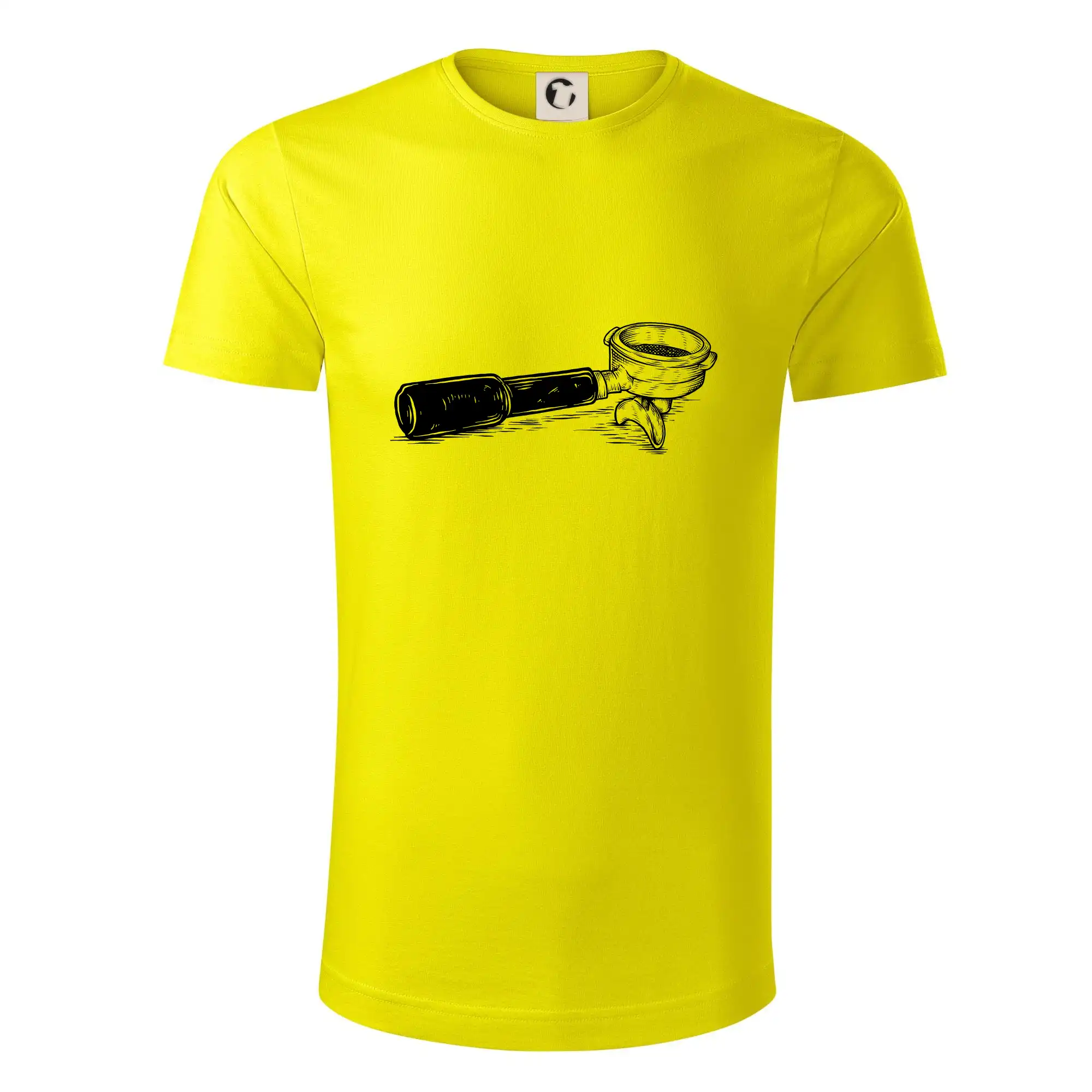 Motívy pre baristu a milovníkov kávy - Páka kávovar - Tričko z organickej bavlny