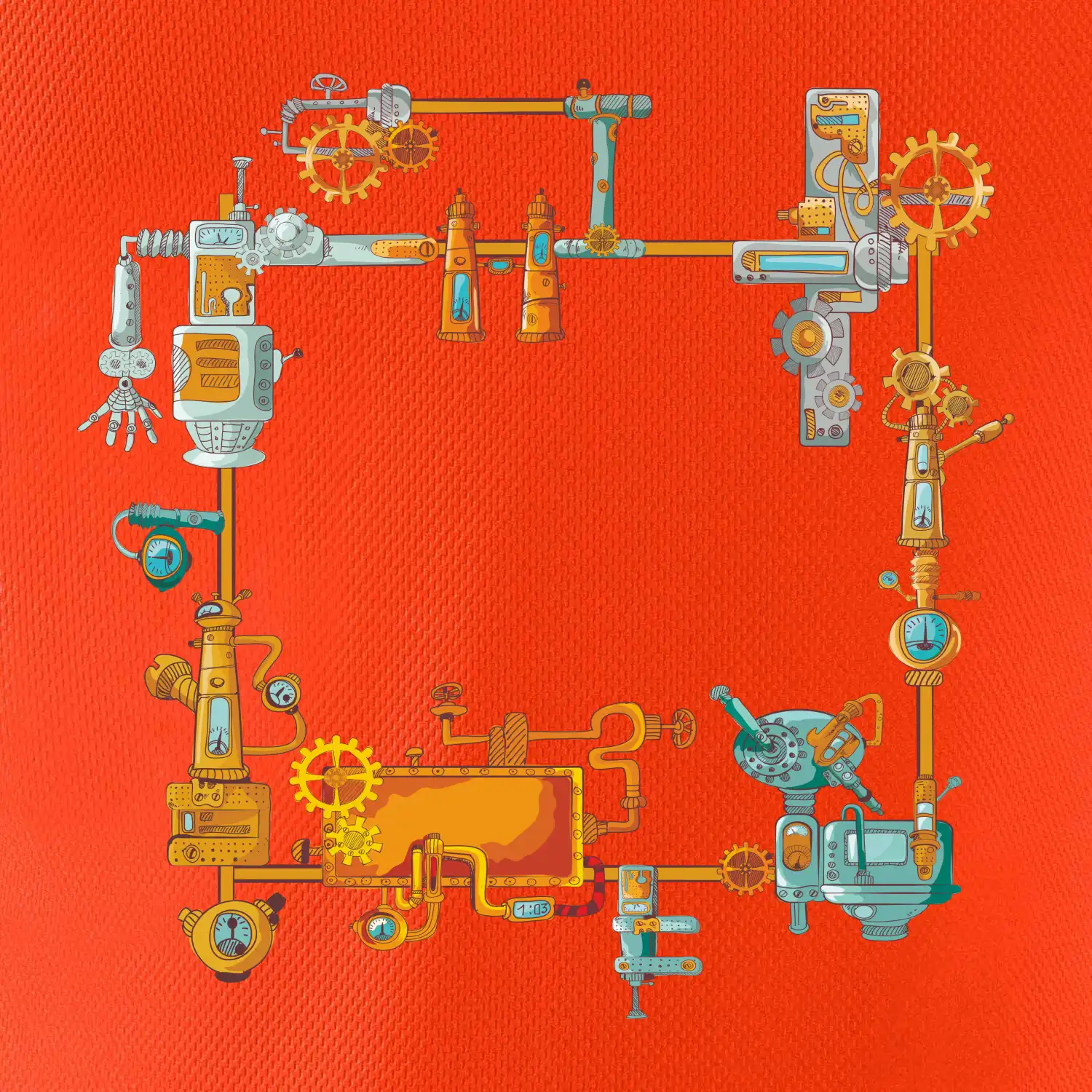 Steampunk barevná sestava