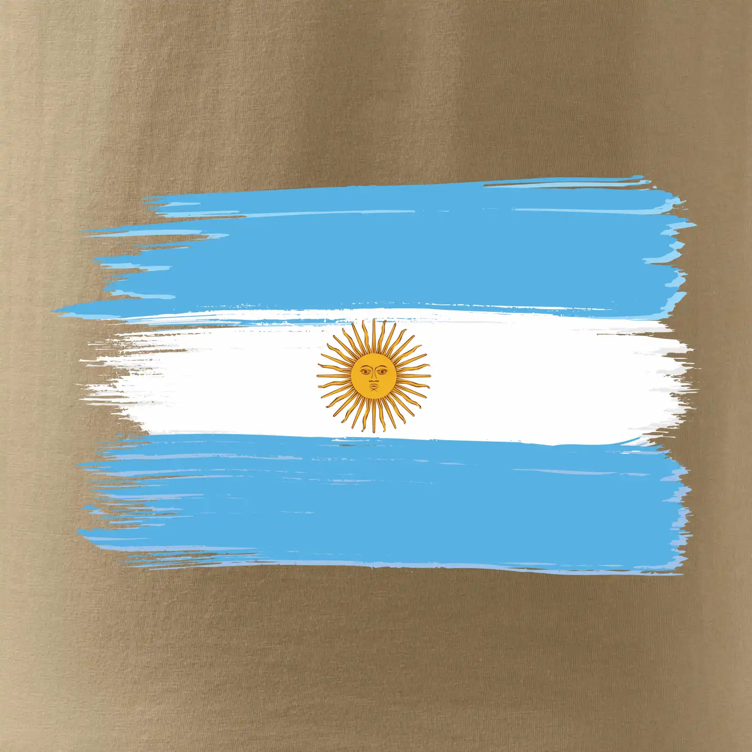 Argentina vlajka kreslená štětkou