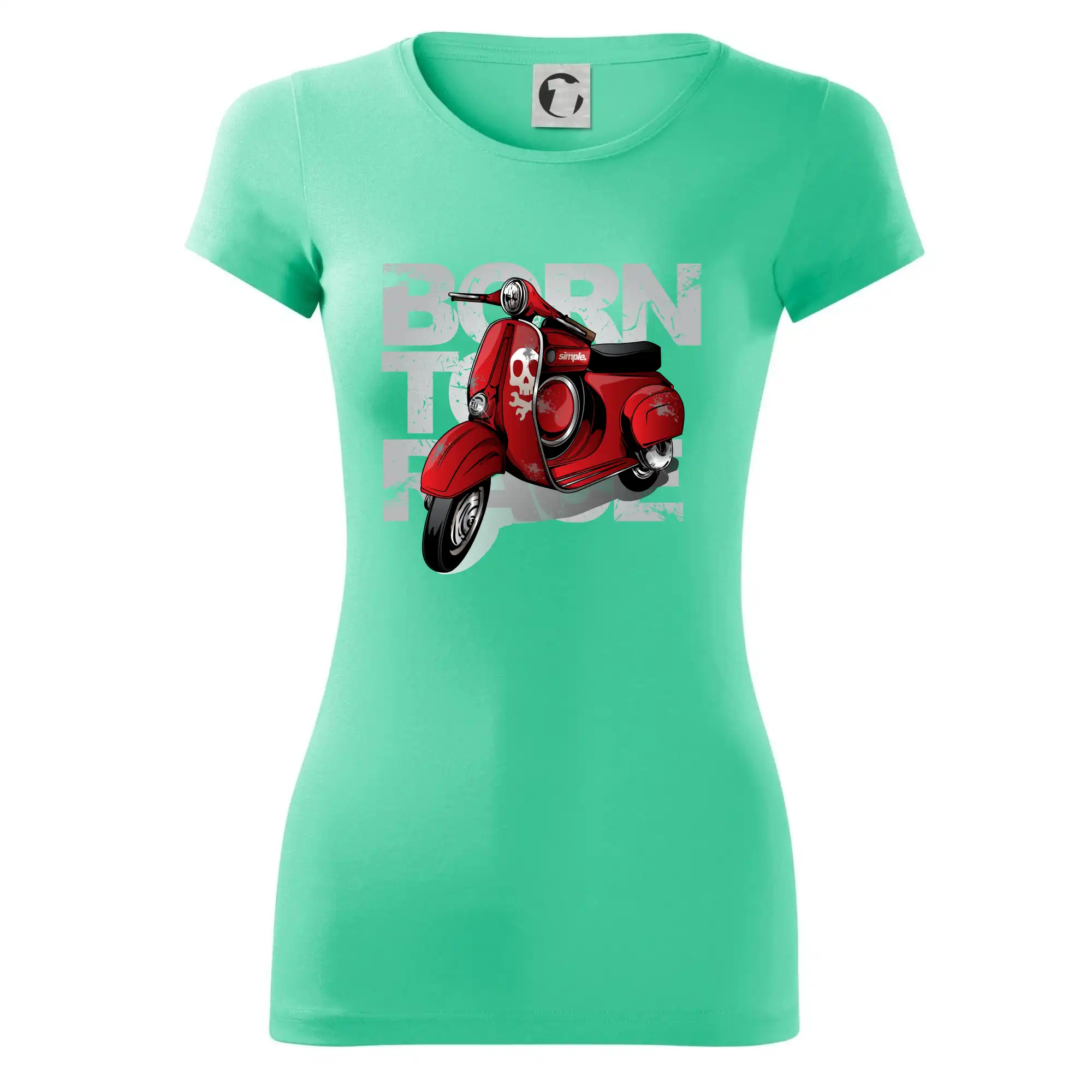 Scooter born to ride red