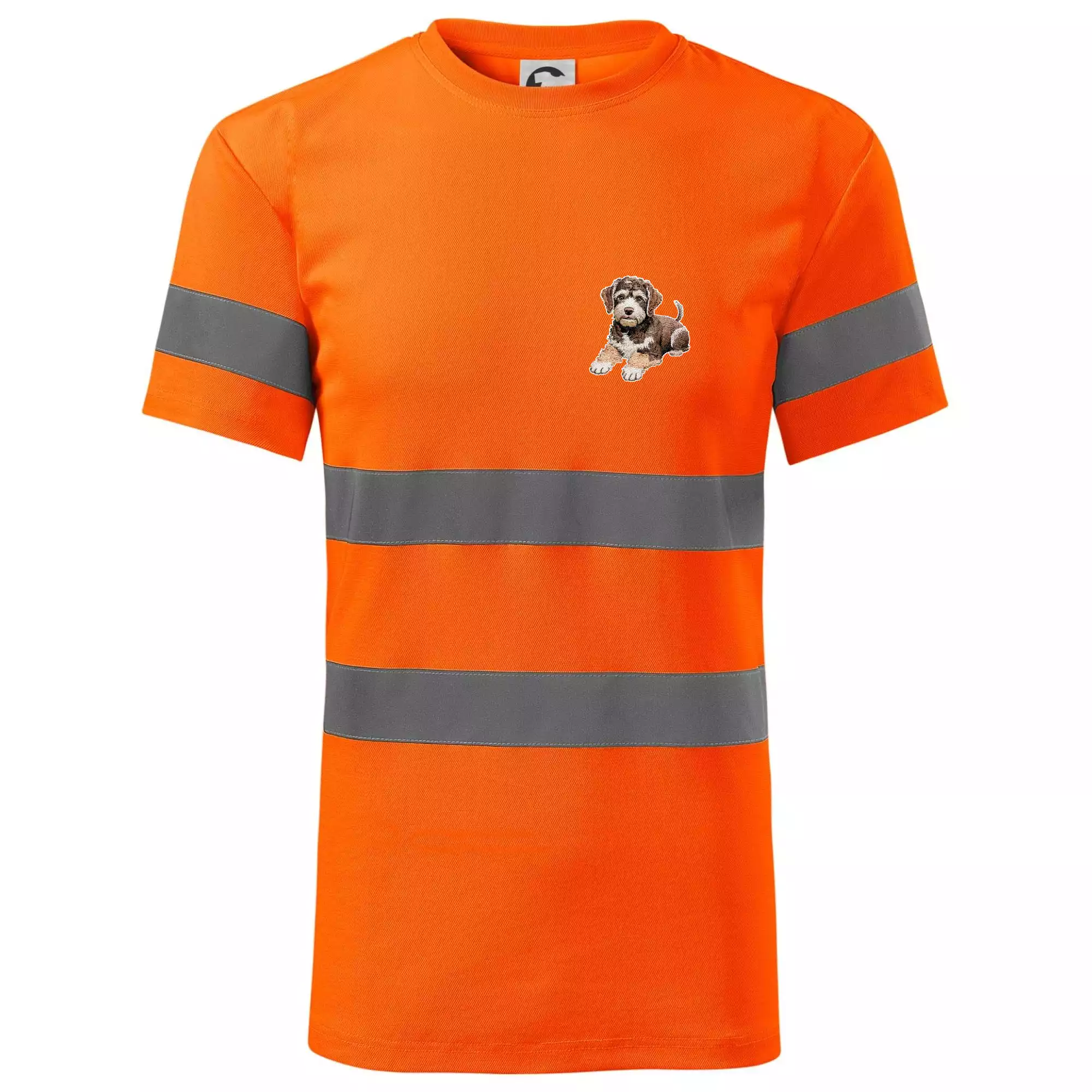 Lagotto romagnolo ležicí vyšívaný na prsu