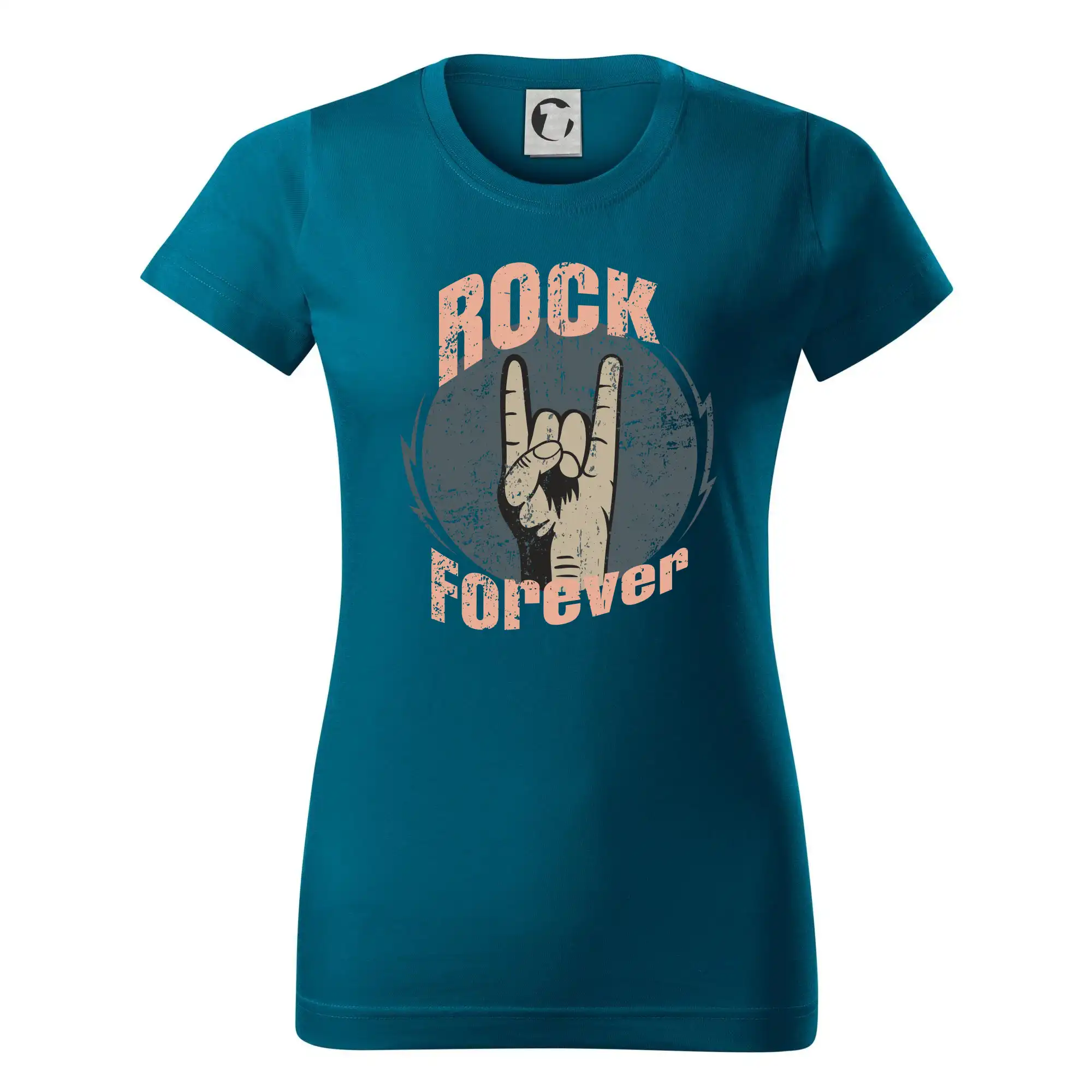 Rock forever ruka - Dámske tričko basic - ľahko voľnejšie a dlhšie