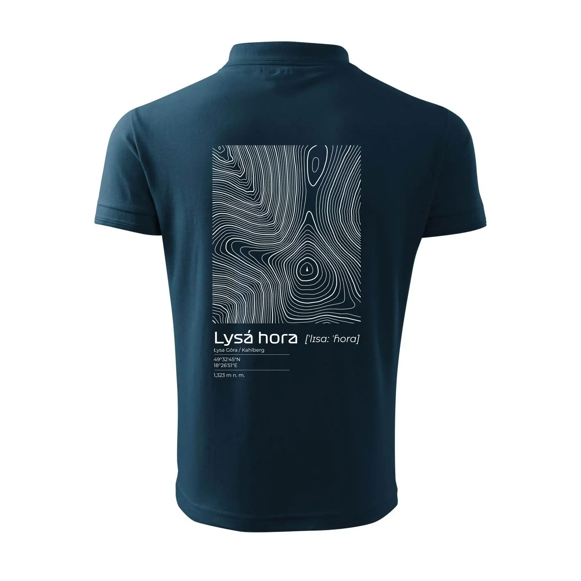 Lysá hora - vrstevnice v obdélníku