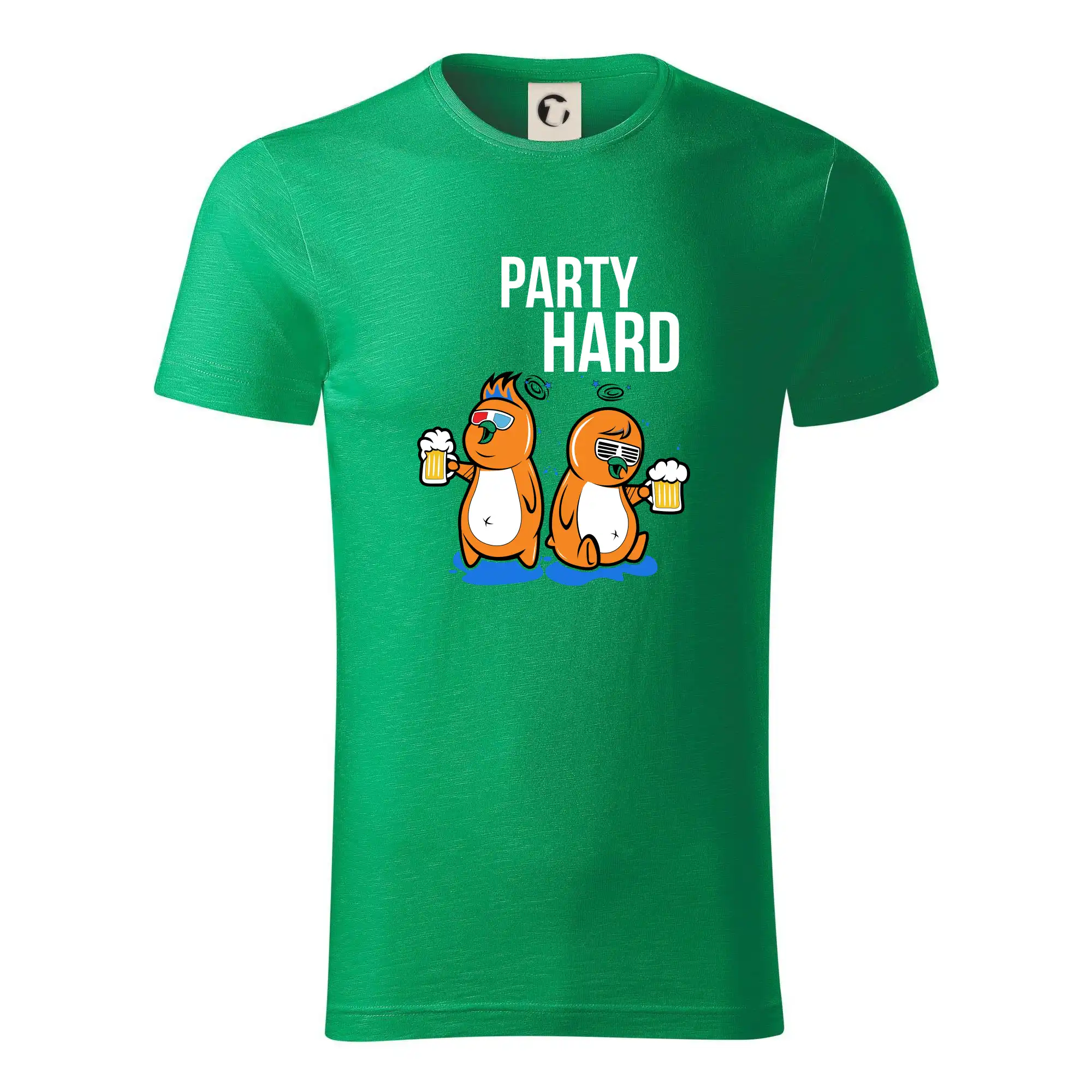 Tričká na párty - Party hard vtáky - Tričko z organickej bavlny