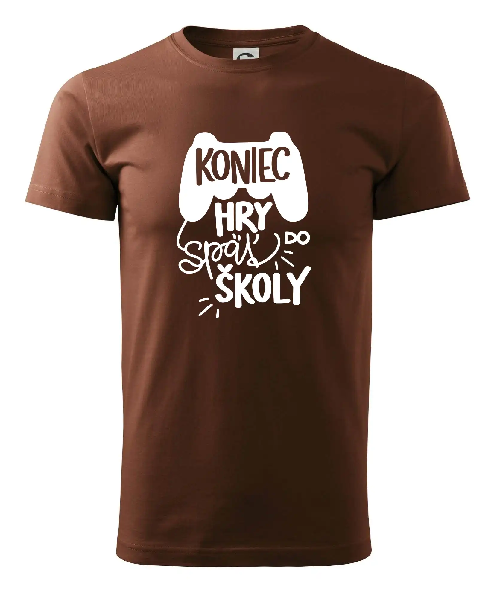Tričká a mikiny pre prváčikov na prvý školský deň – veselé a pohodlné - Koniec hry, späť do školy - Pánske tričko nižšej gramáže