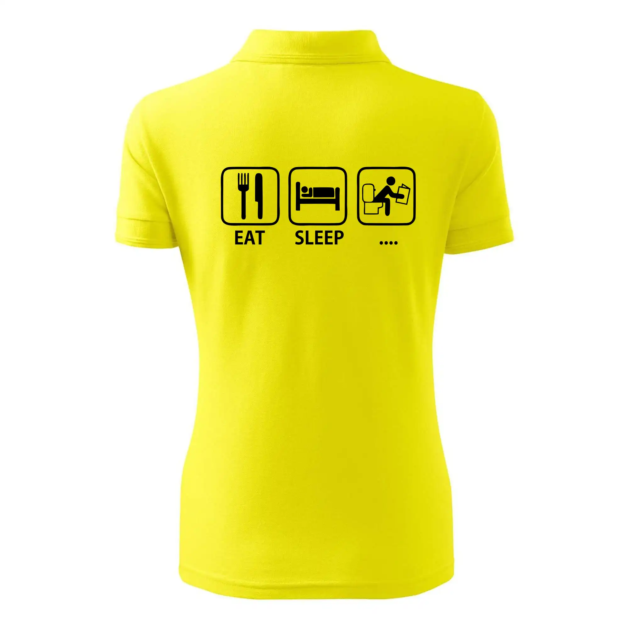 Eat sleep repeat - Eat sleep záchod - Polokošeľa dámska Pique Polo