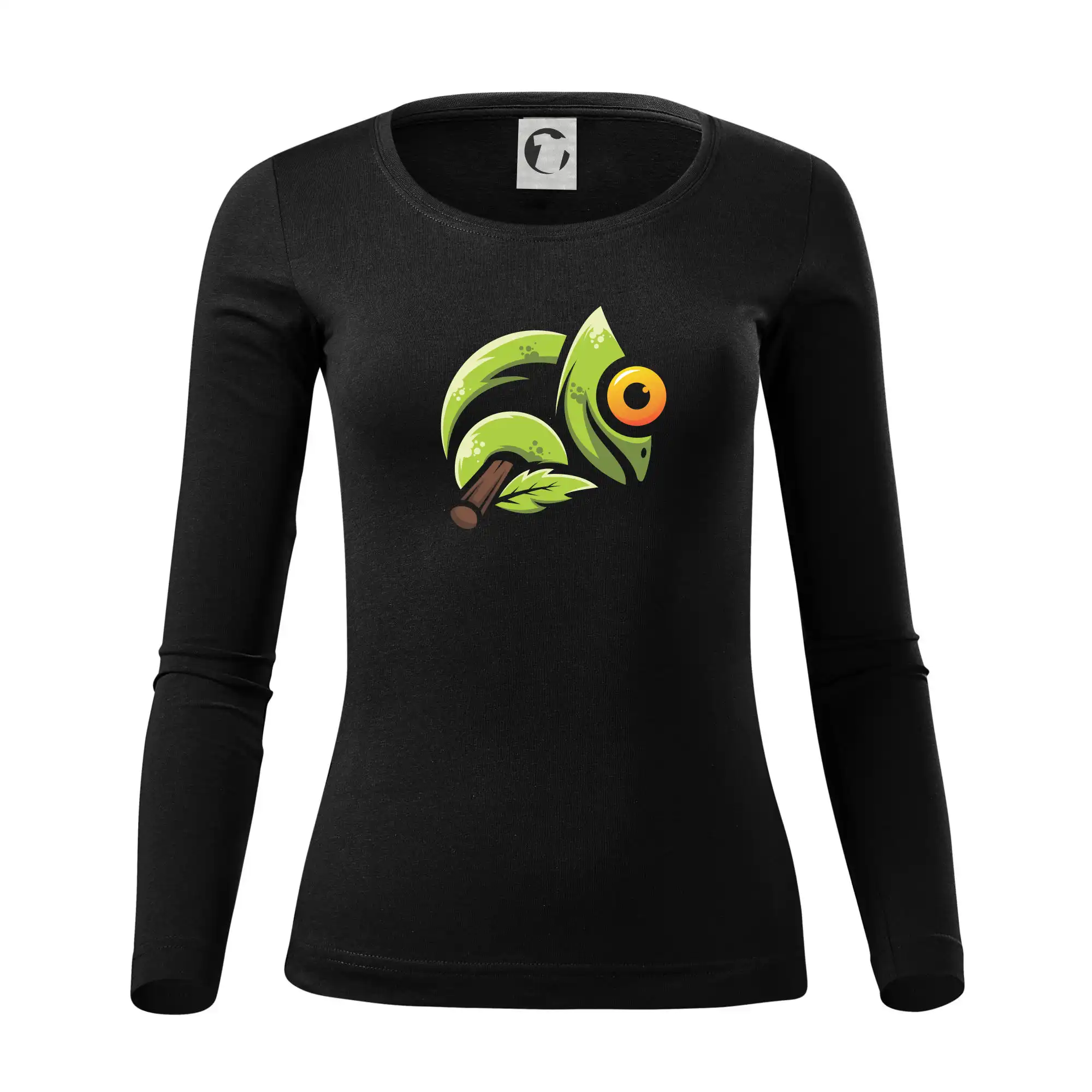 Tričká so zvieratami - Chameleón - Dámske tričko FIT-T LS - zužené