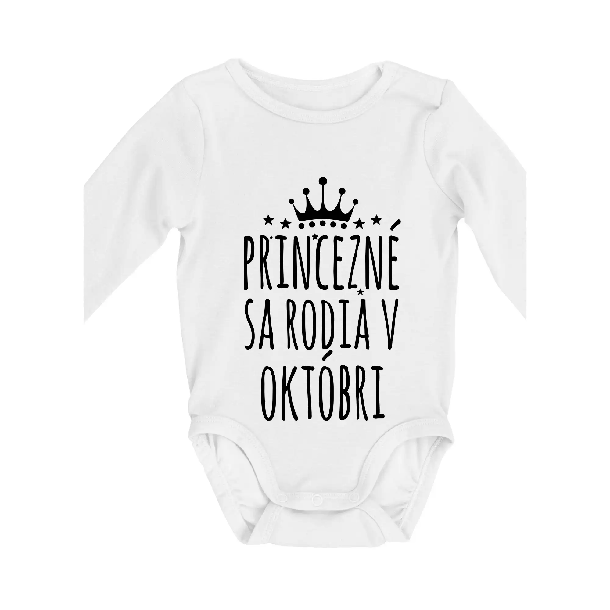 Tričká pre narodených v septembri - Princezné sa rodia v septembri - Body dojčenské s dlhým rukávom