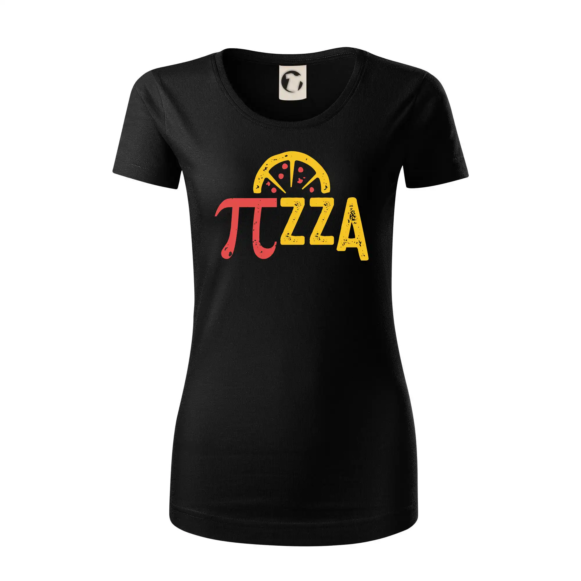 Vtipné tričká pre matematiky - Pi- za pizza - Dámske tričko z organickej bavlny Origin (GOTS)