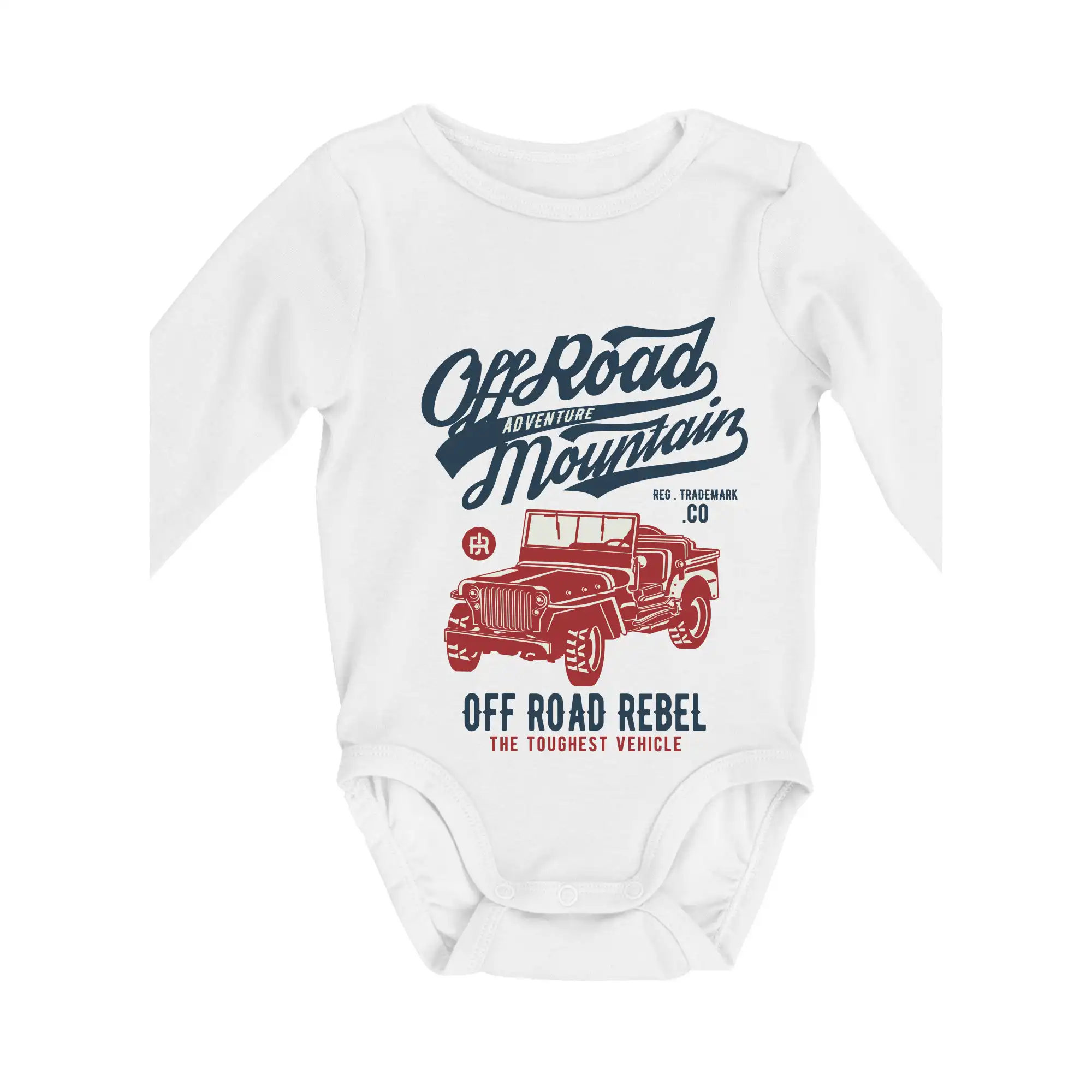 Auto tričká - Off Road Jeep - Body dojčenské s dlhým rukávom