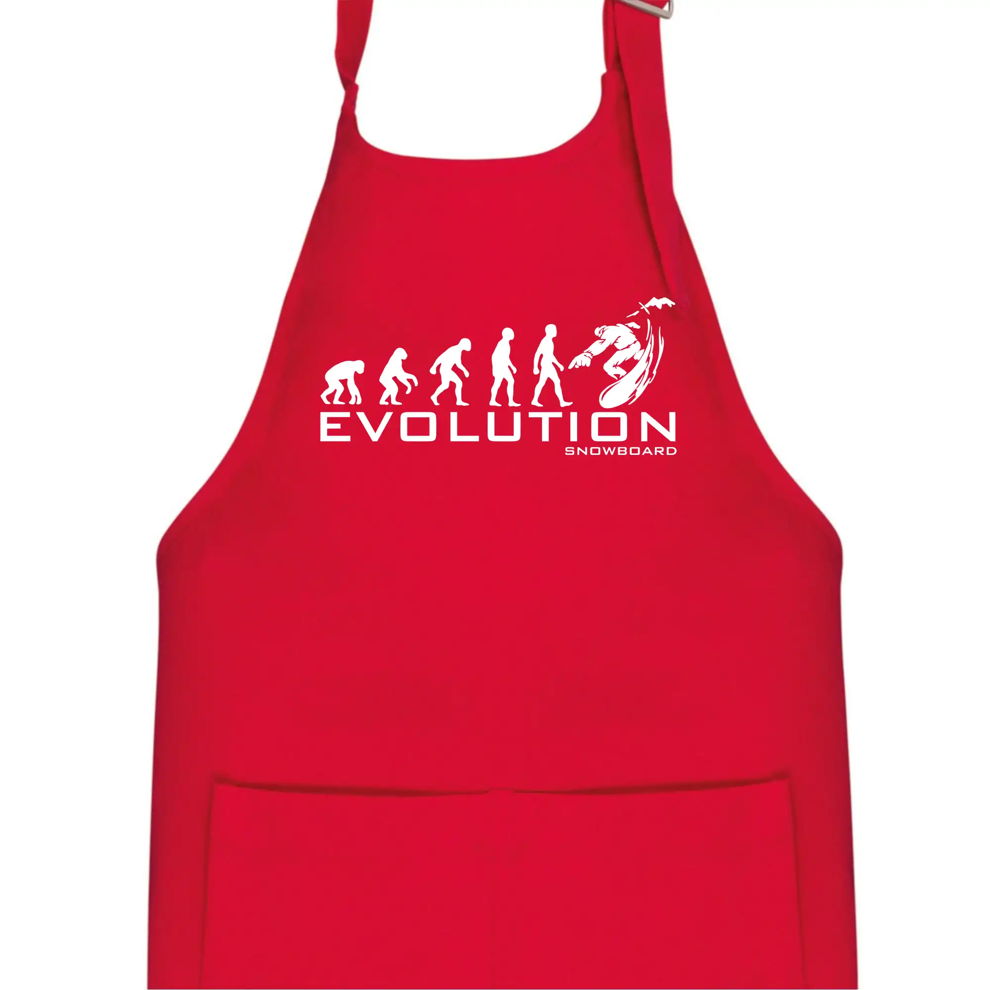 Tričká s potlačou evolúcia - Evolúcia snowboardu - Detská zástera na varenie