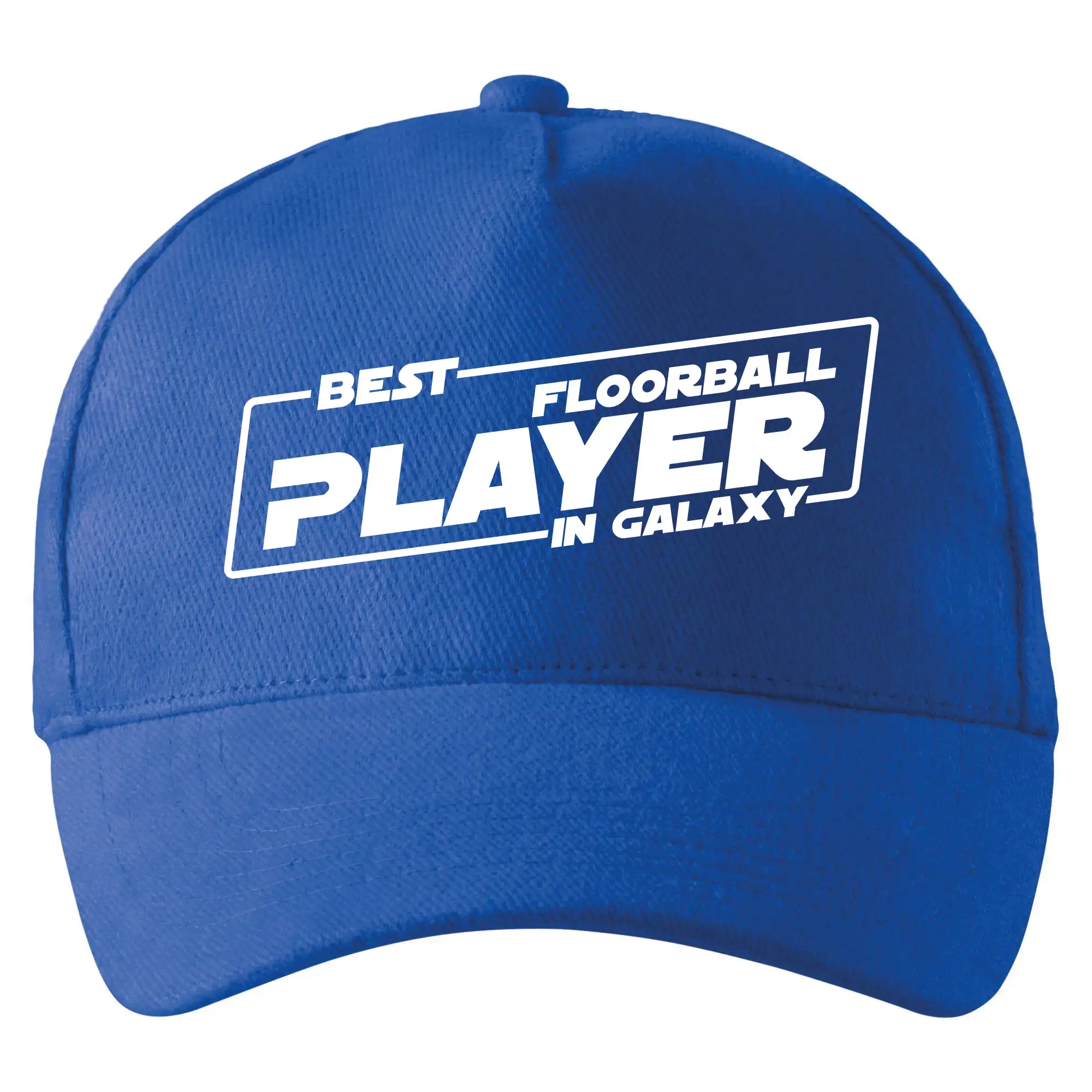 Florbalové tričká - Best floorball player in galaxy - Šiltovka so zahnutým šiltom a mosaznou sponou