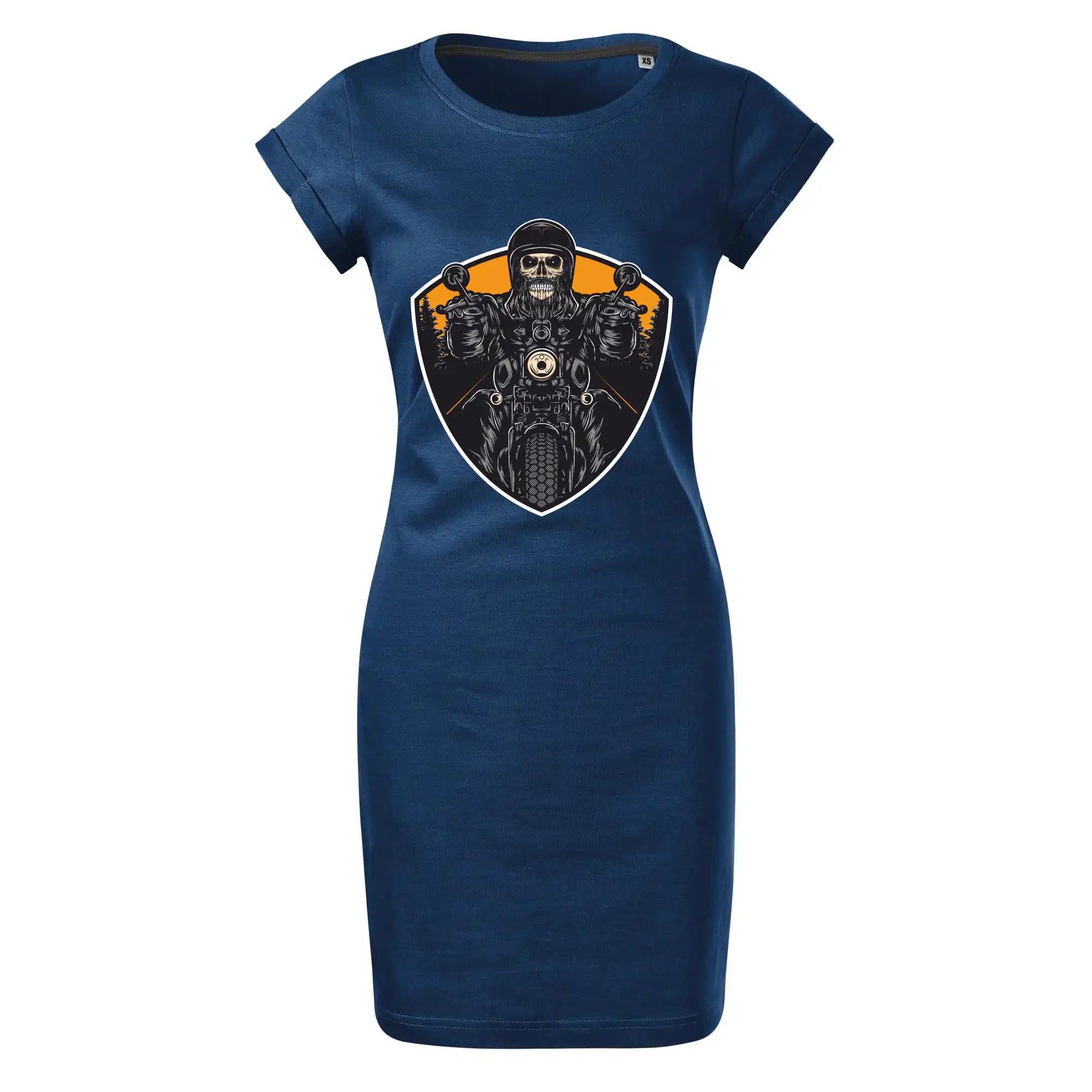 Tričká pre motorkárov¨ - Road runner lebka - Tričko Šaty FREEDOM