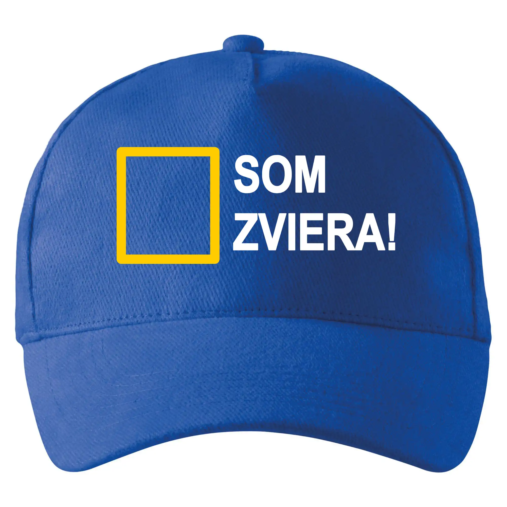 Tričká na párty - Som zviera obdelnik - Šiltovka so zahnutým šiltom a mosaznou sponou