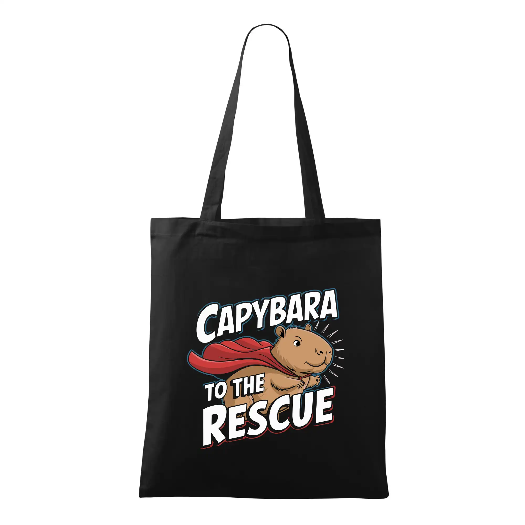 Tričká so zvieratami - Capybara to the Rescue - Taška bavlnená