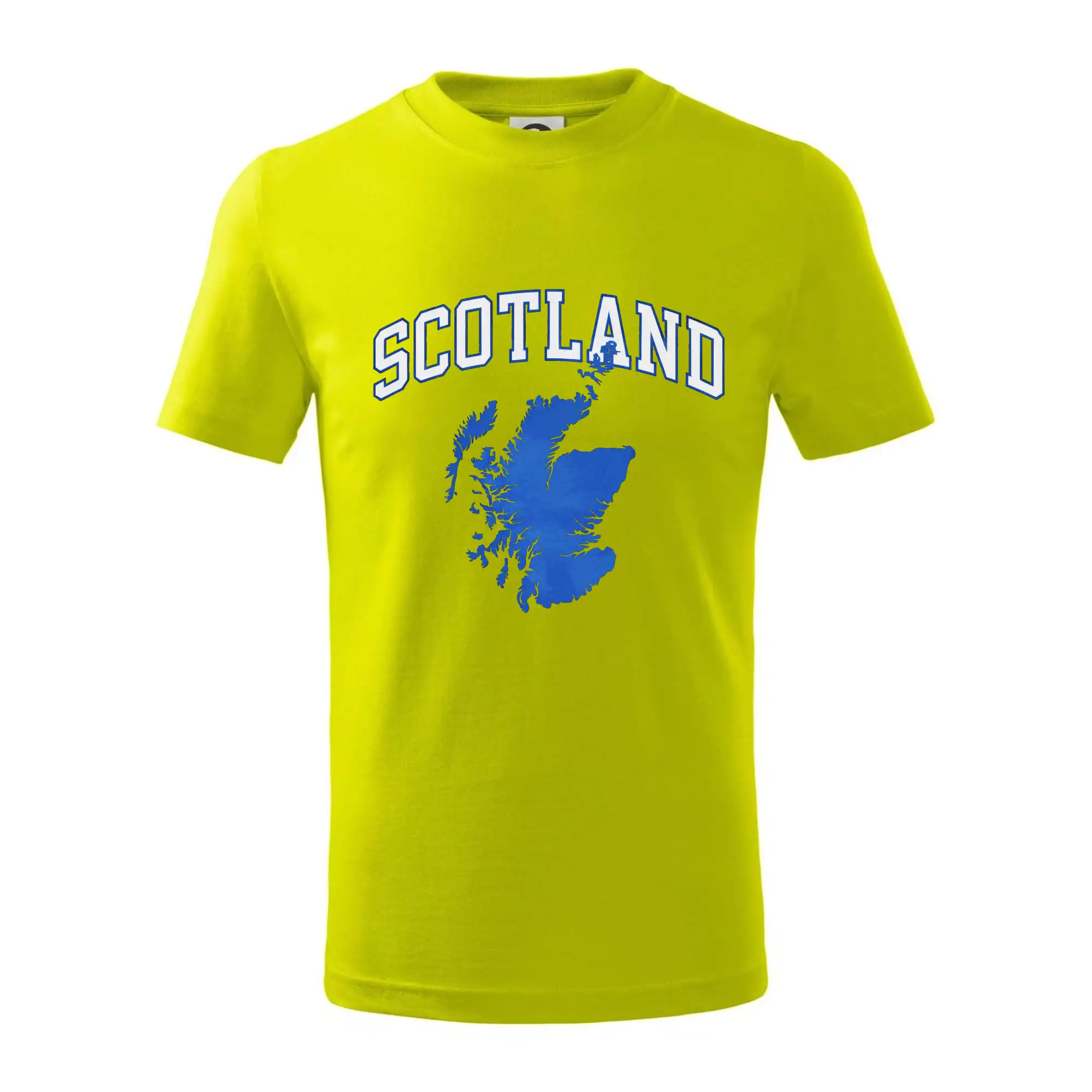 Ostatné mestá / miesta - Scotland nápis s mapou - Tričko detské bavlnené