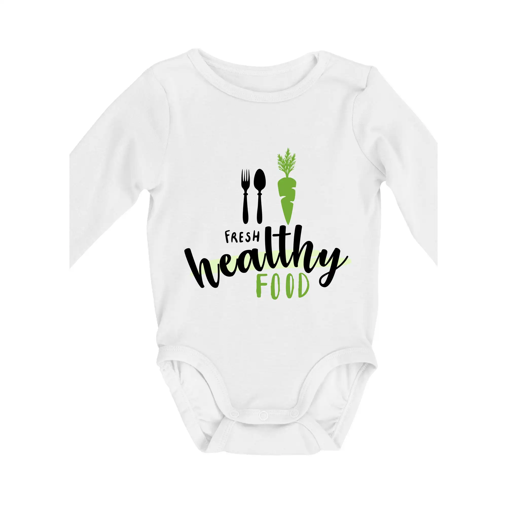 Životný štýl - Fresh healthy food - Body dojčenské s dlhým rukávom