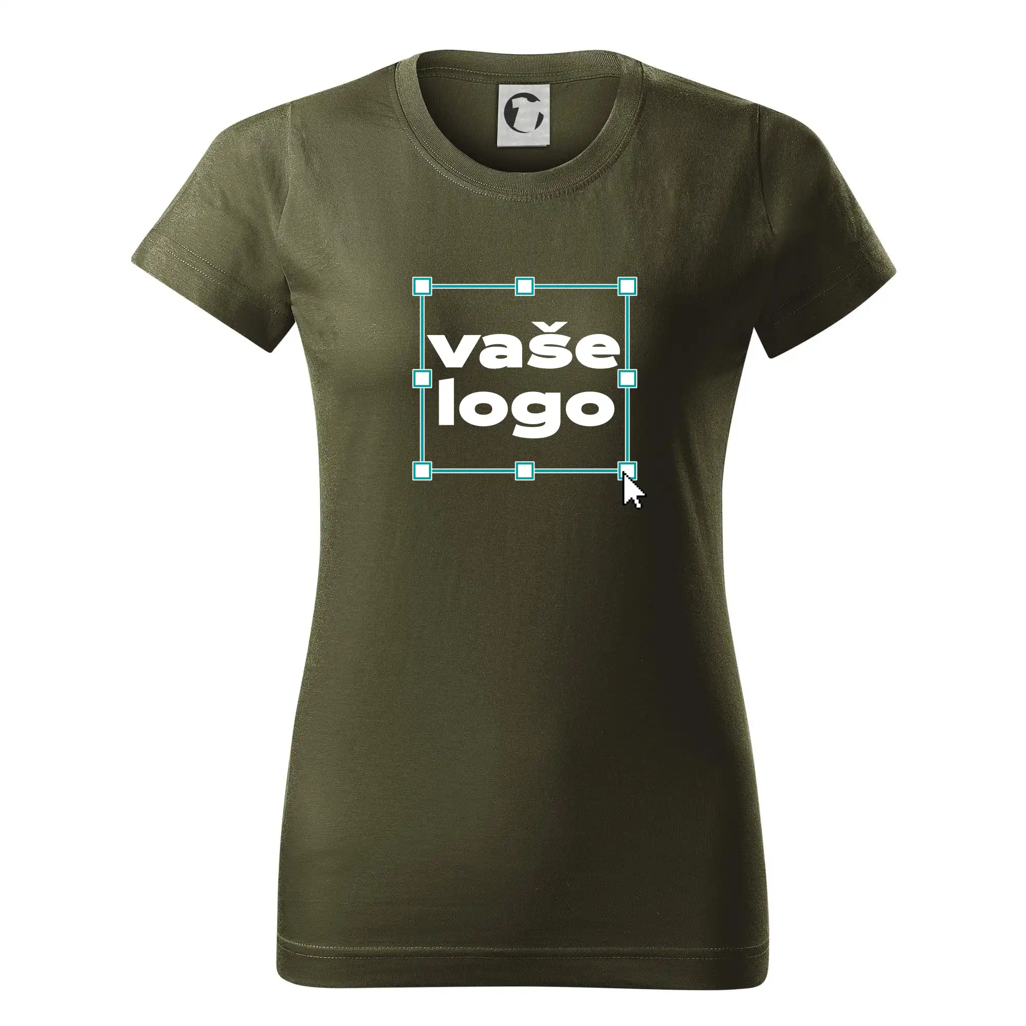 MyShirt tričká - Vlastní logo - Tričko s vlastným logom - Dámske tričko basic - ľahko voľnejšie a dlhšie