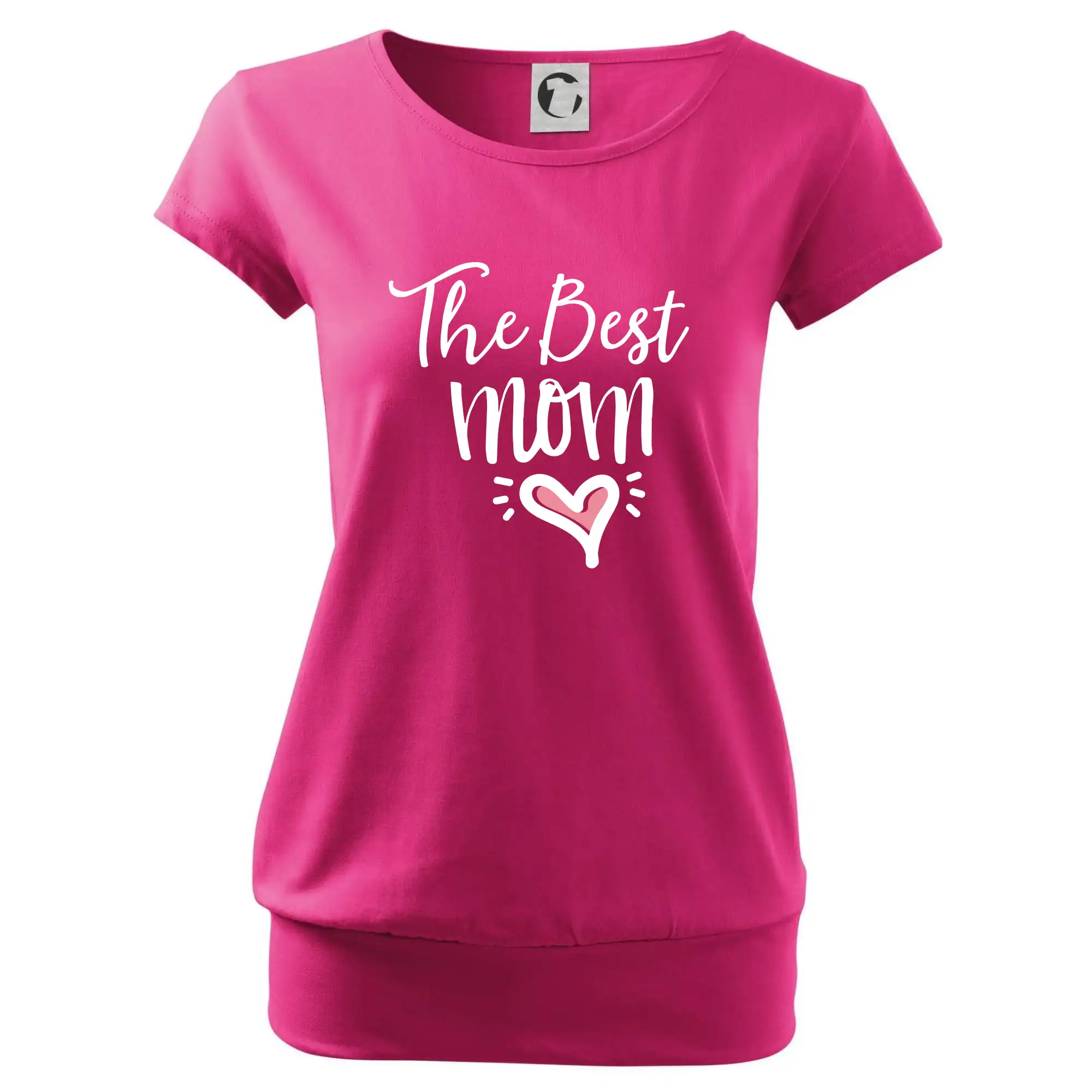 Tričká a mikiny pre mamičky - Best mom pod sebou - Voľné tričko city