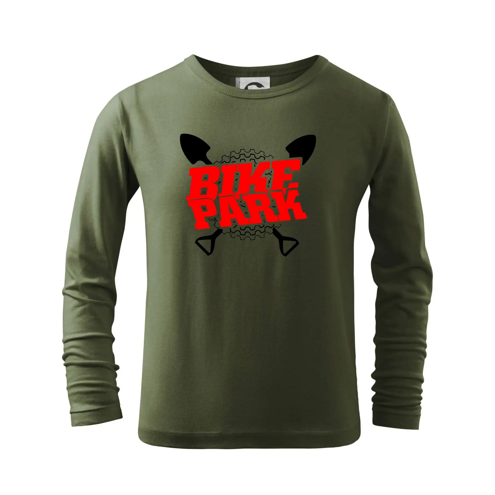 Tričko ako darček pre cyklistu - Bike park lopaty - Tričko detské Long Sleeve