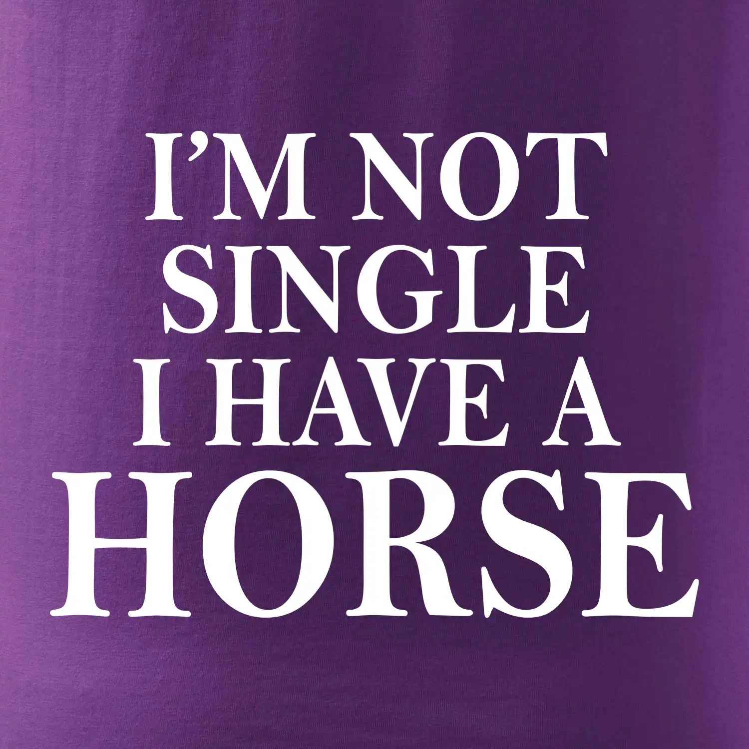 I have a horse - Nepotřebuji přítele