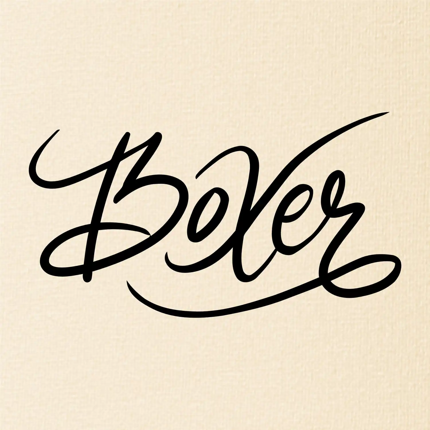 Boxer - nápis okrasný