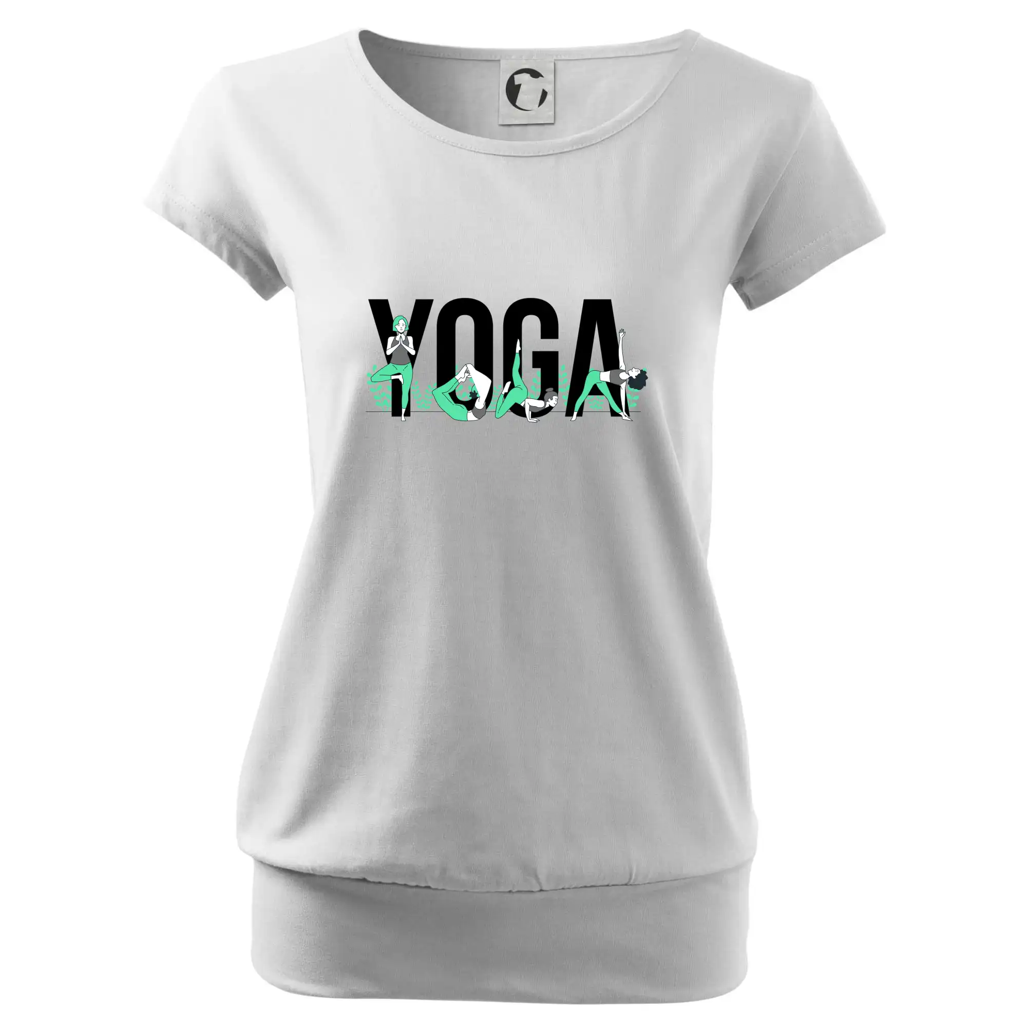 Yoga nápis barevný