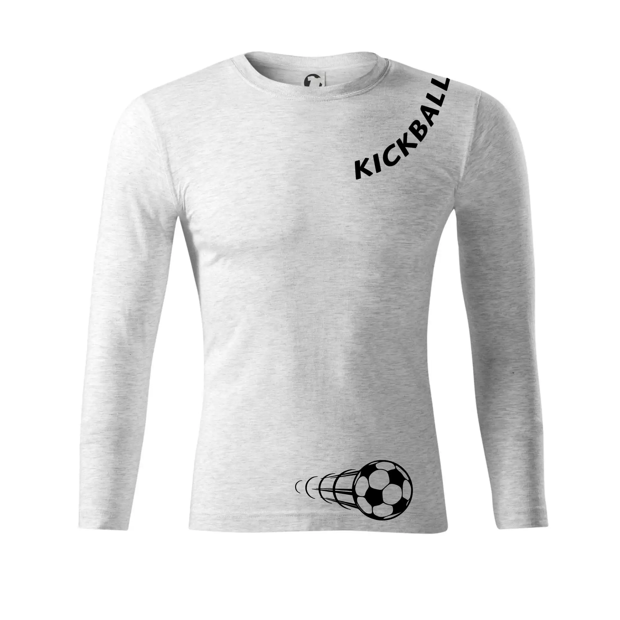 Kickball nápis šikmo