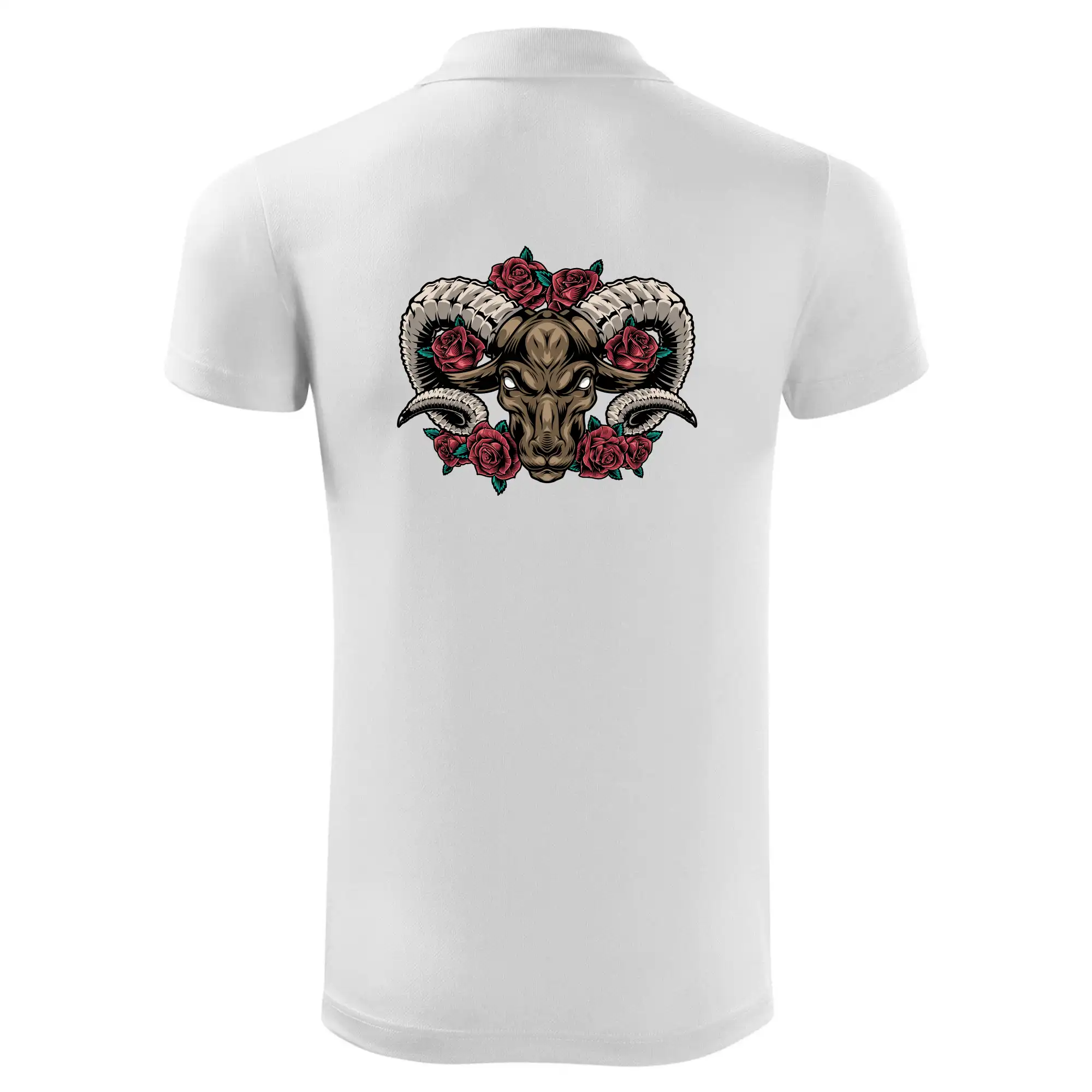 Hlava berana s růžemi