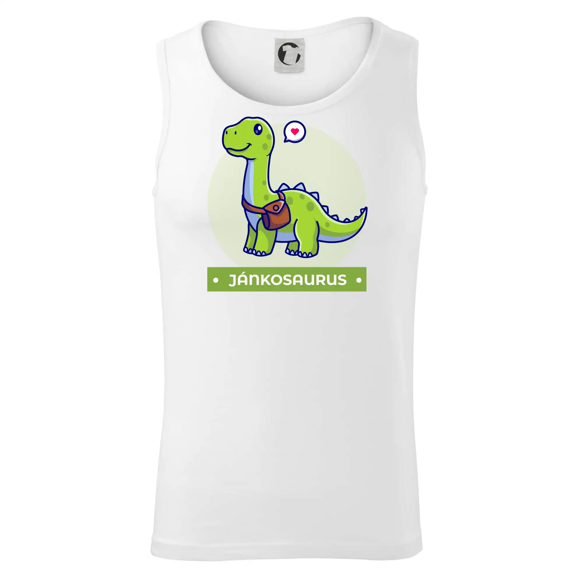 Detské tričká, mikiny a body s originálnymi potlačami | Veselé motívy pre chlapcov aj dievčatá - Dinosaurie mená - zelený dinosaurus - Tielko pánske Core