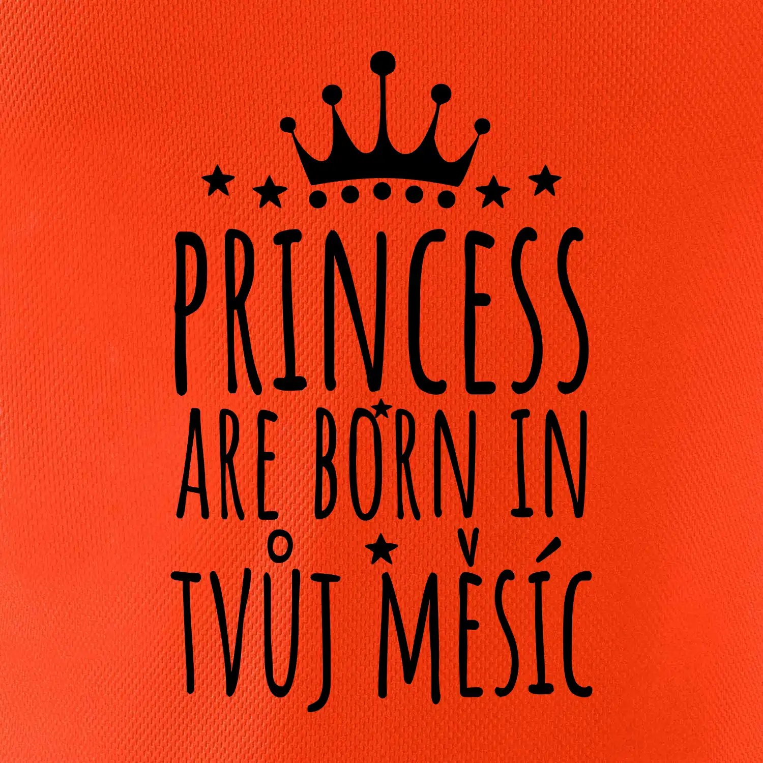 Princesses are born in (vlastní nápis měsíc narození)