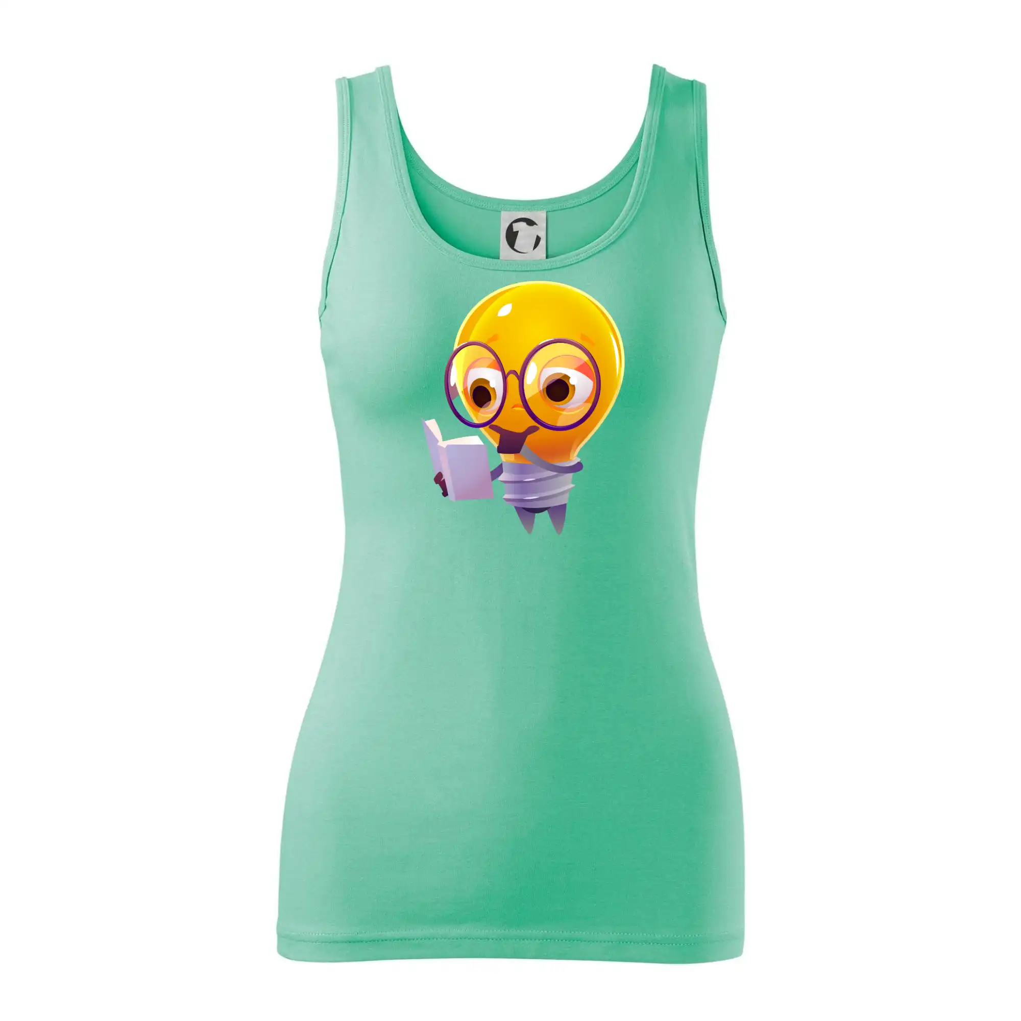 Žárovka přemýšlí nad knihou