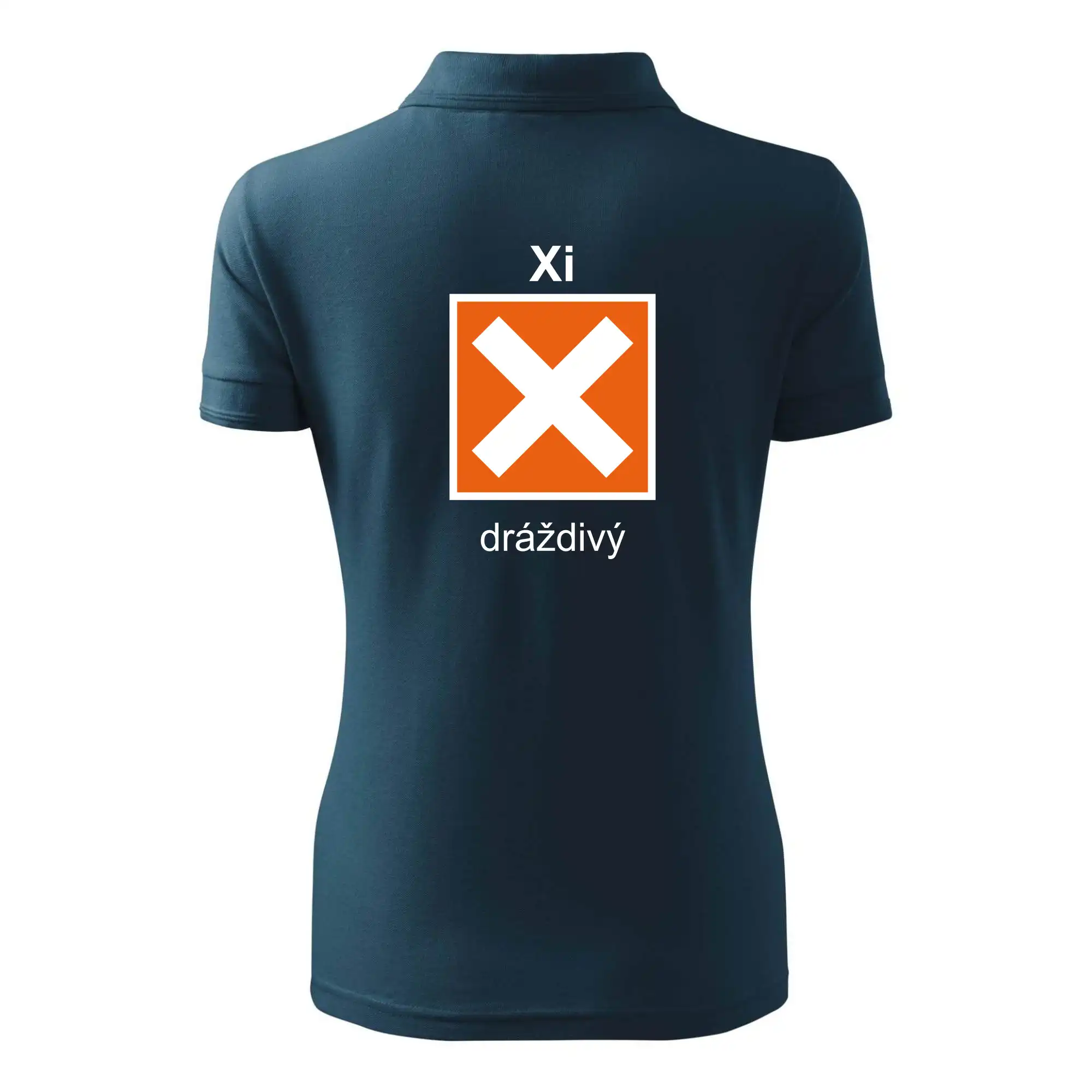 Xi Dráždivý - Výstražná tabulka na tričku