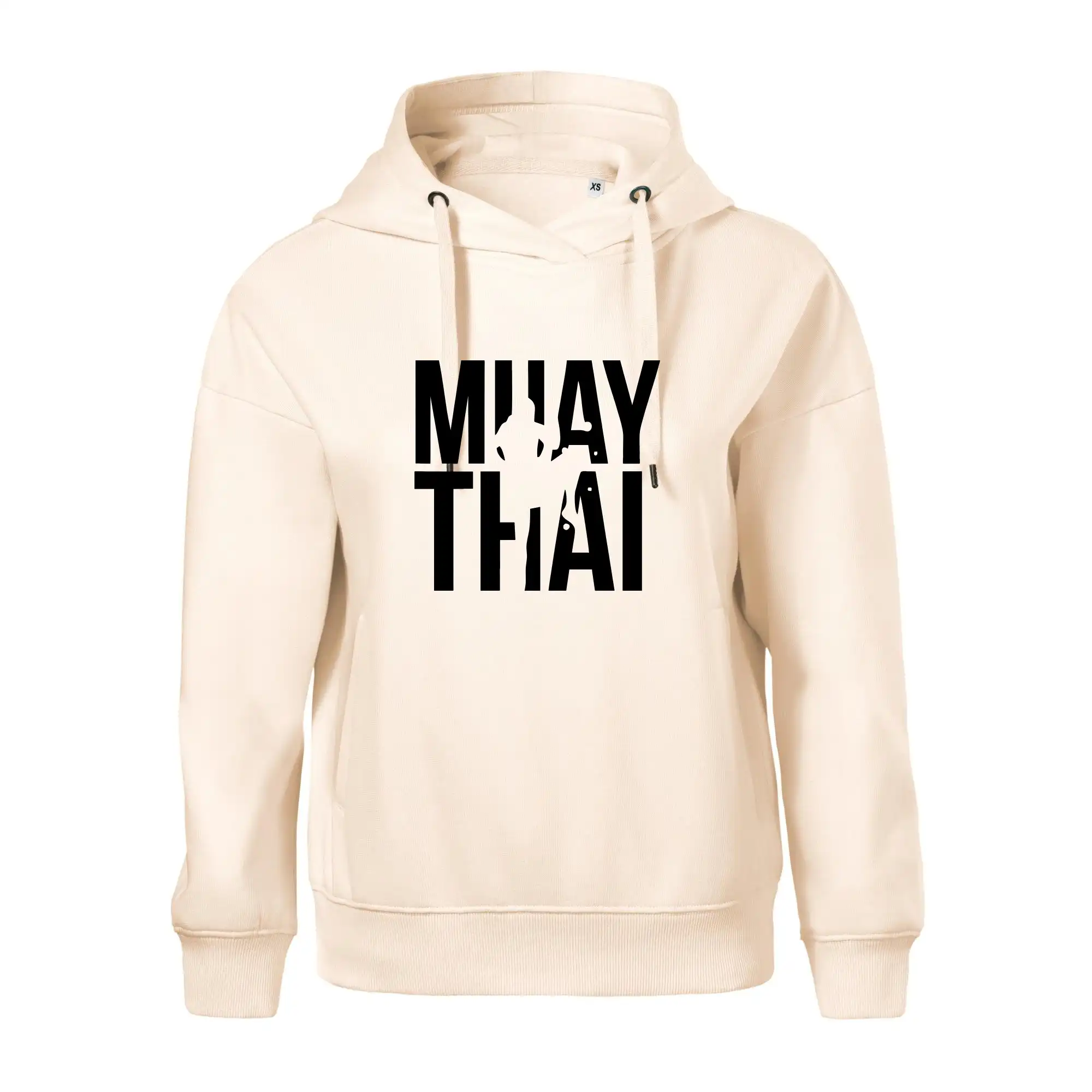 Tričká na box - Nápis Muay Thai - Oversized mikina dámská Moon - kratšia + širšia