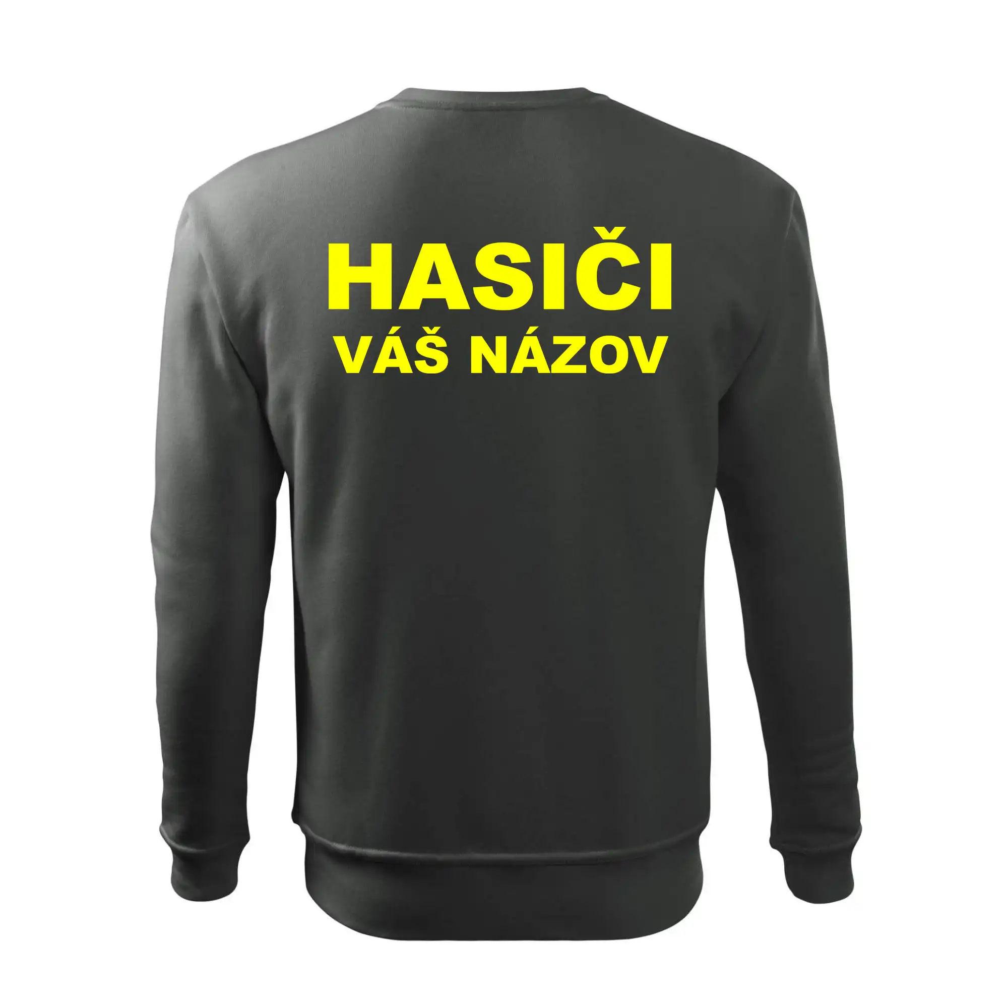 Hasiči - žltý nápis - váš názov zboru