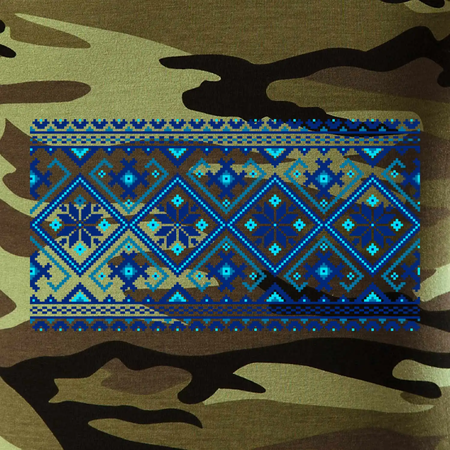 Ukrajinský vzor - modrý