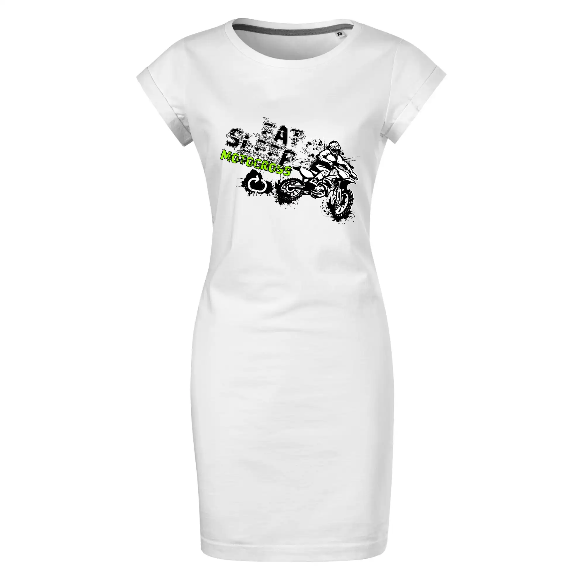 Motocross tričká - Eat Sleep Motocross - Tričko Šaty FREEDOM