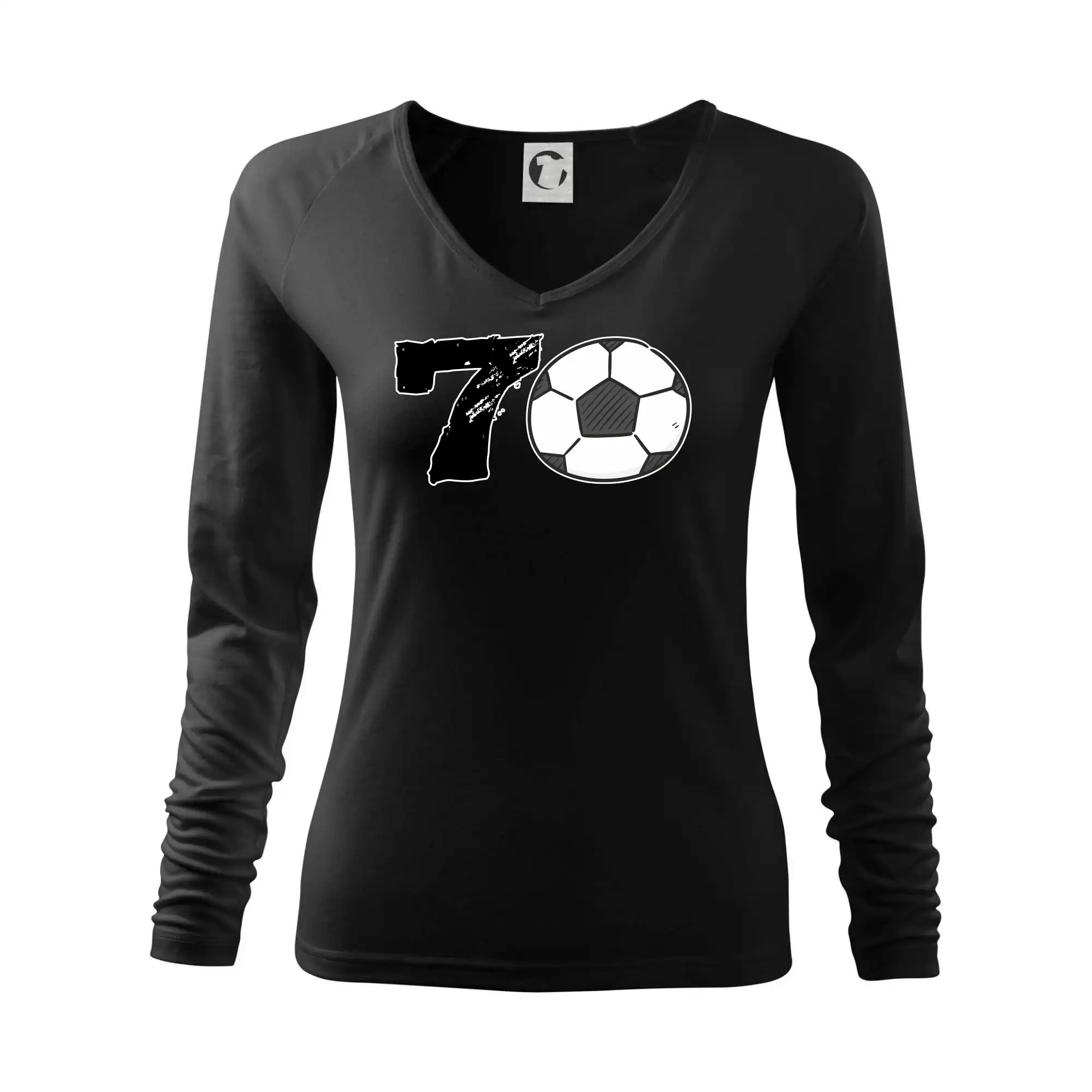 Tričká pre futbalistov - Futbal okrúhle narodeniny 70 - Tričko dámske Elegance