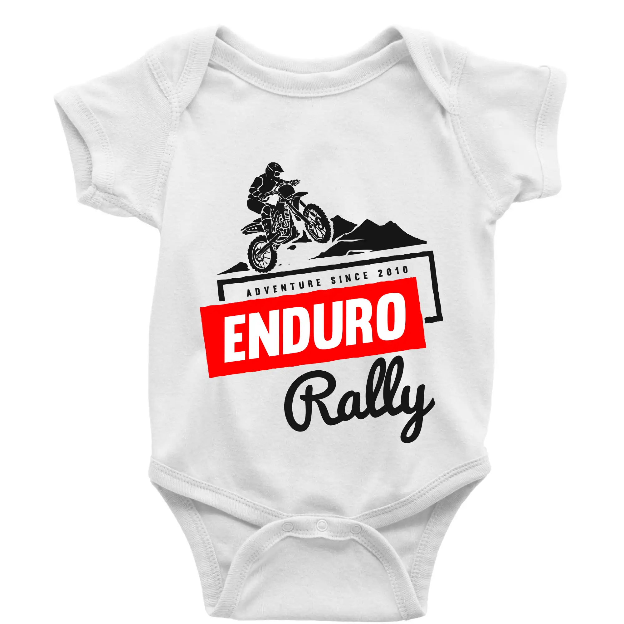 Motocross tričká - Enduro rally - Body dojčenské s krátkym rukávom