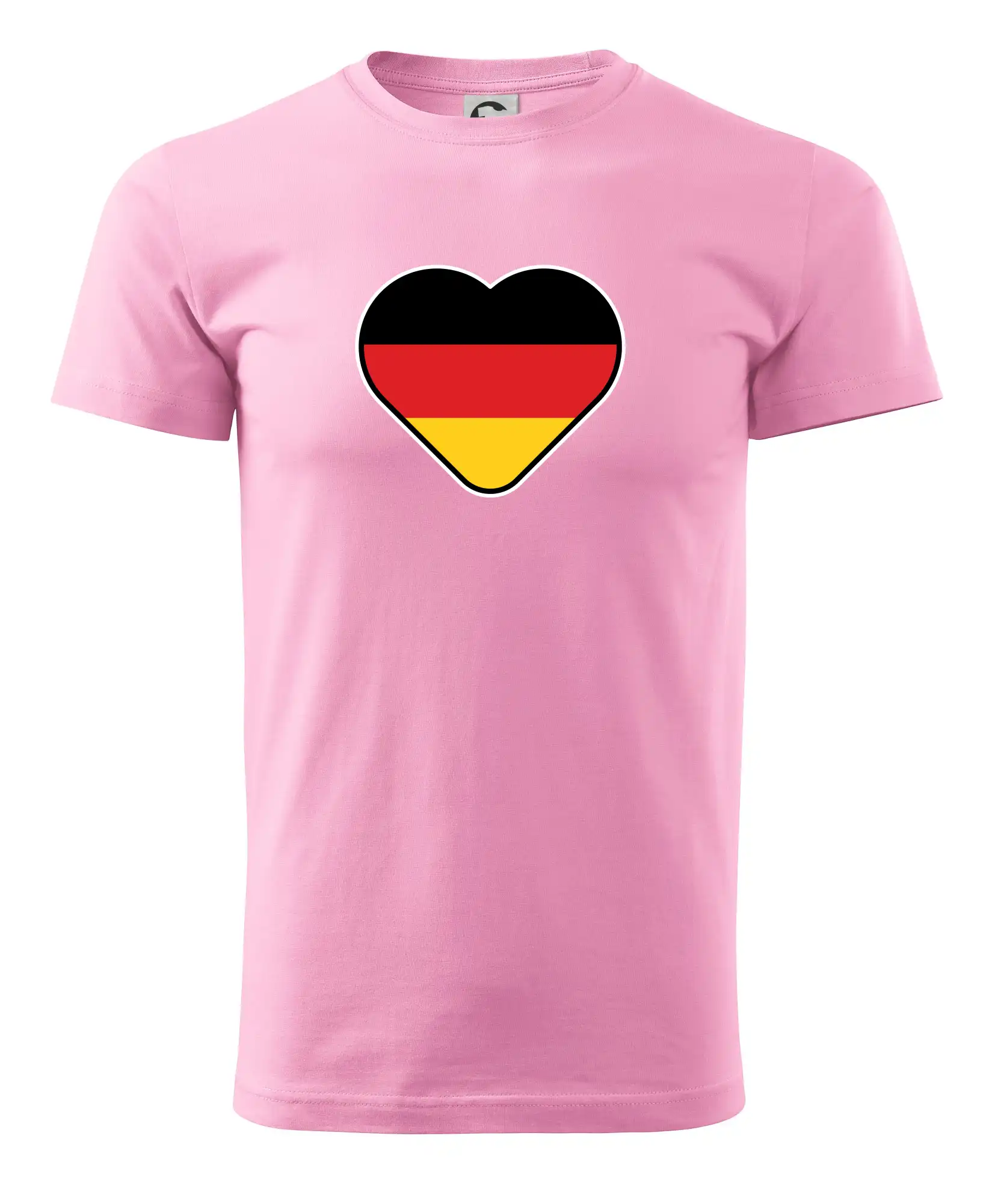 Tričká Nemecko - Germany love veľké - Nemecká vlajka - Pánske tričko nižšej gramáže