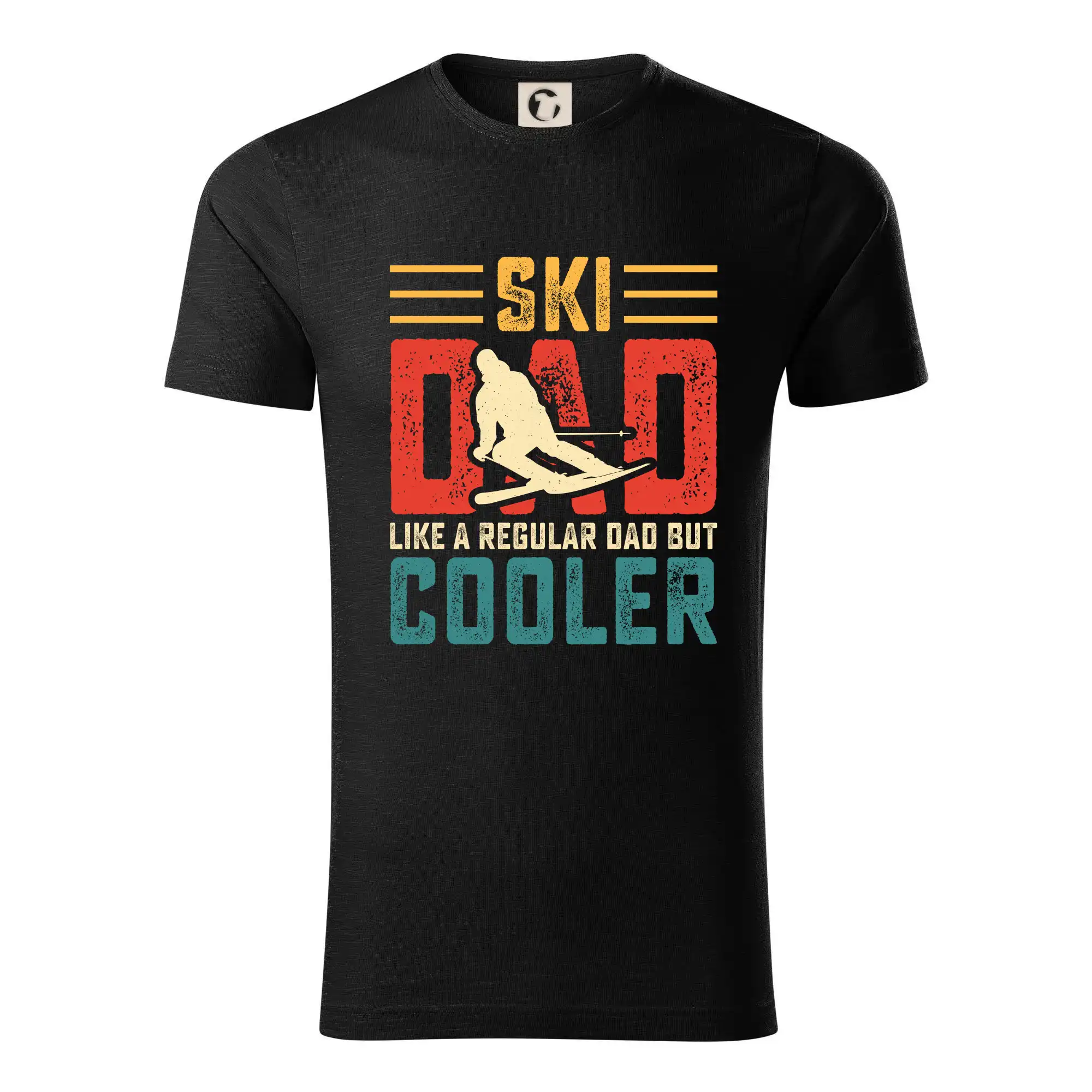 Lyže a Snowboard - Ski dad like a regular dad but cooler - Tričko z organickej bavlny
