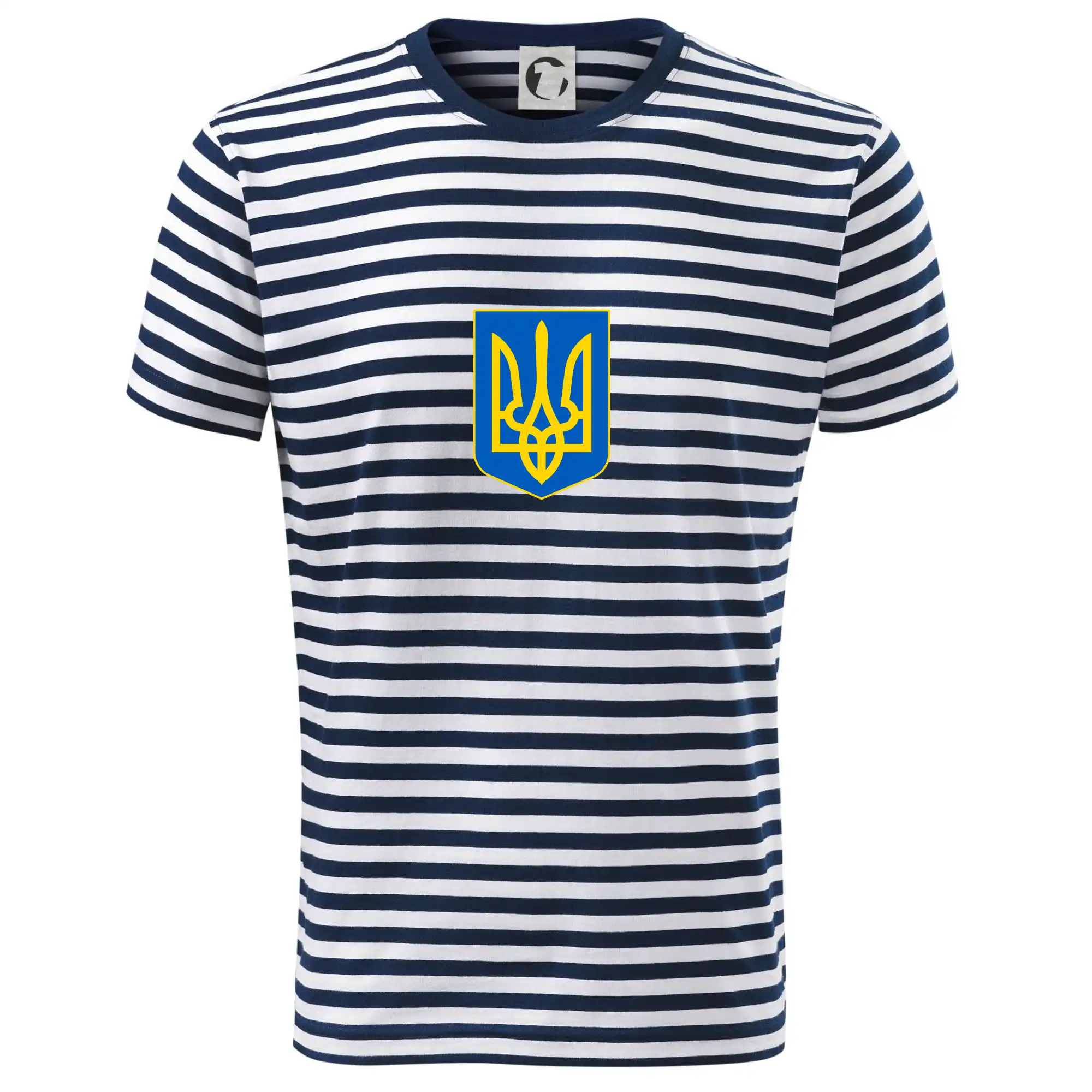 Tričká s vlajkou ukrajiny - Ukrajinské logo farebné malé - Tričko na vodu