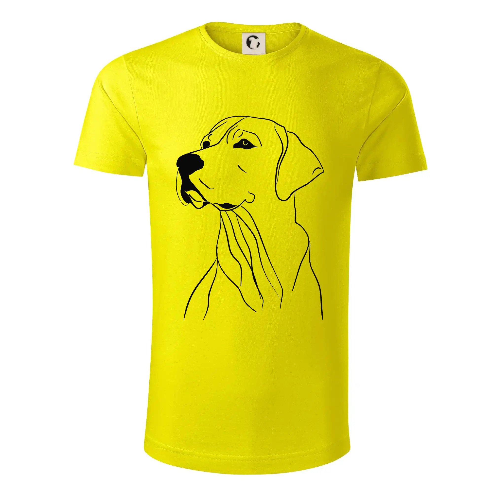 Labrador - Labrador čierna kresba - Tričko z organickej bavlny