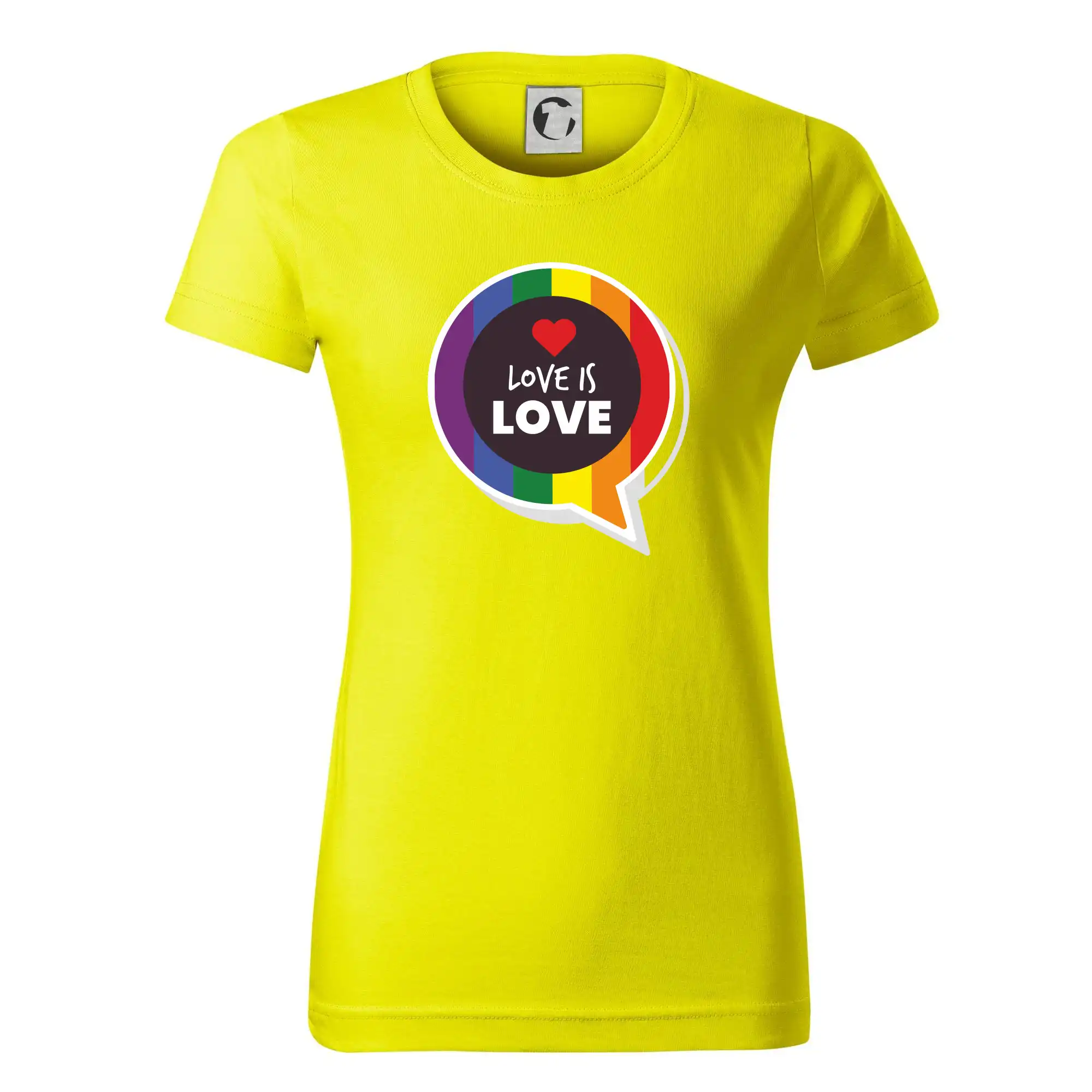 Tričká pre LGBT a Queer komunitu - Love is love bublina - Dámske tričko basic - ľahko voľnejšie a dlhšie