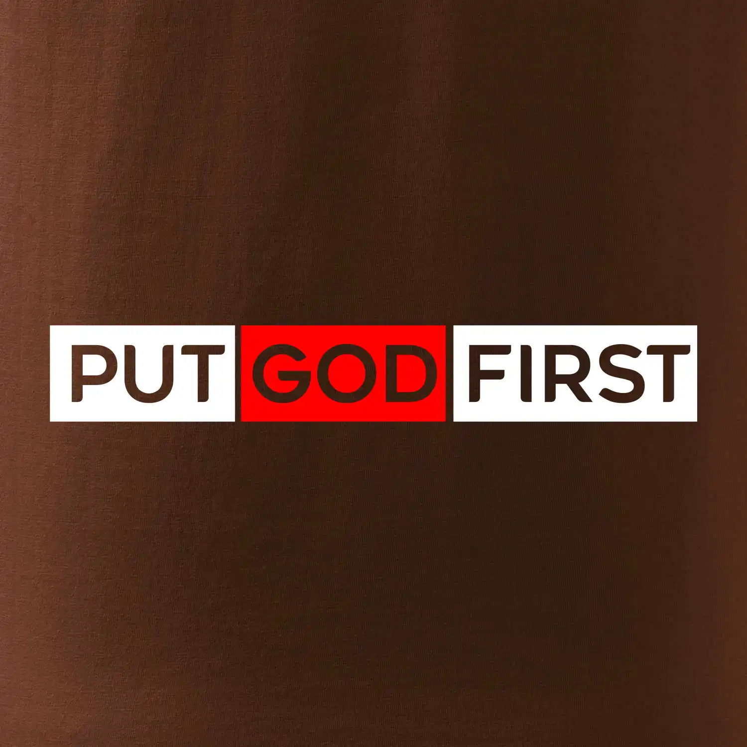 Put God first obdélník