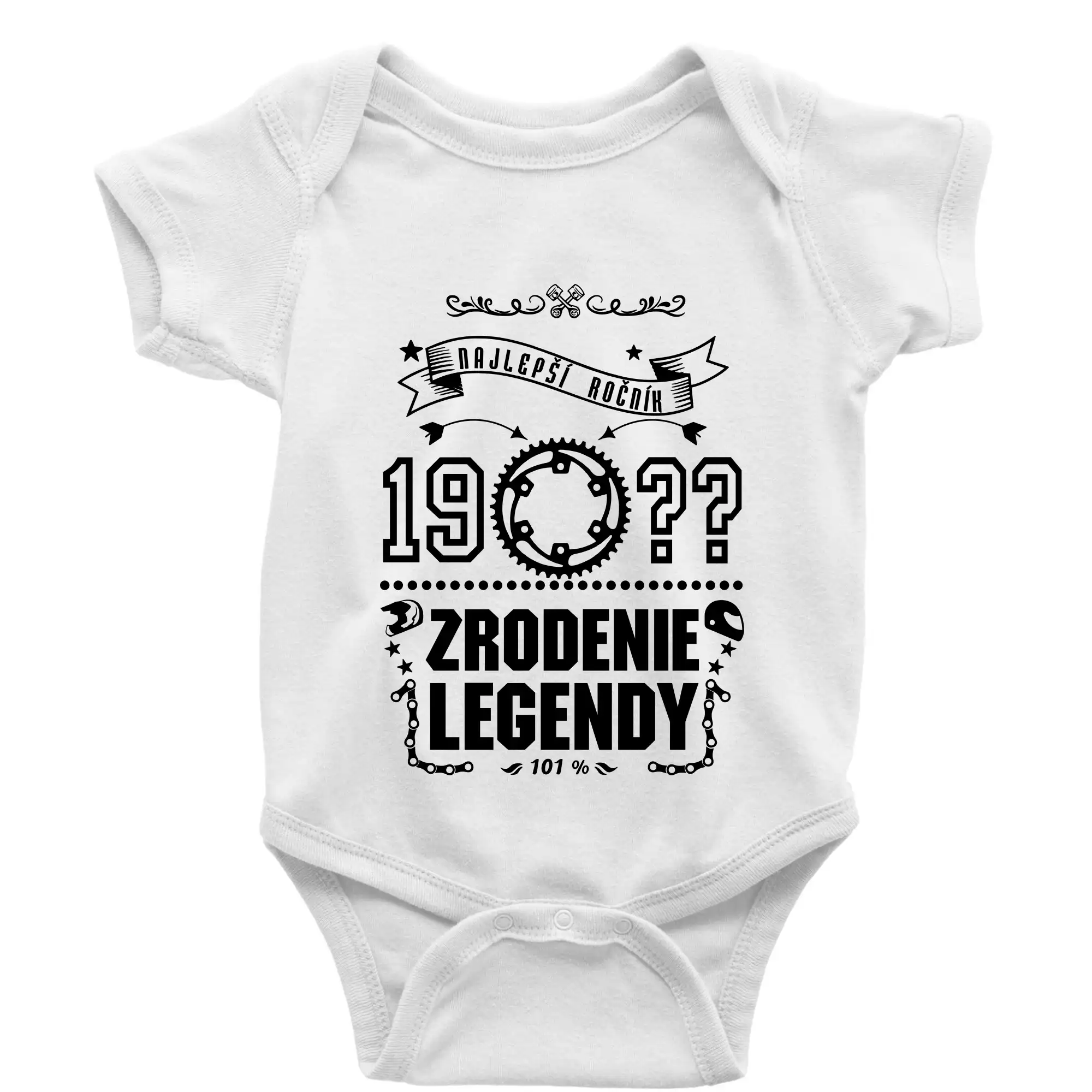 Trička Zrodenie legendy - Zrodenie legendy - pre motorkárov - Body dojčenské s krátkym rukávom